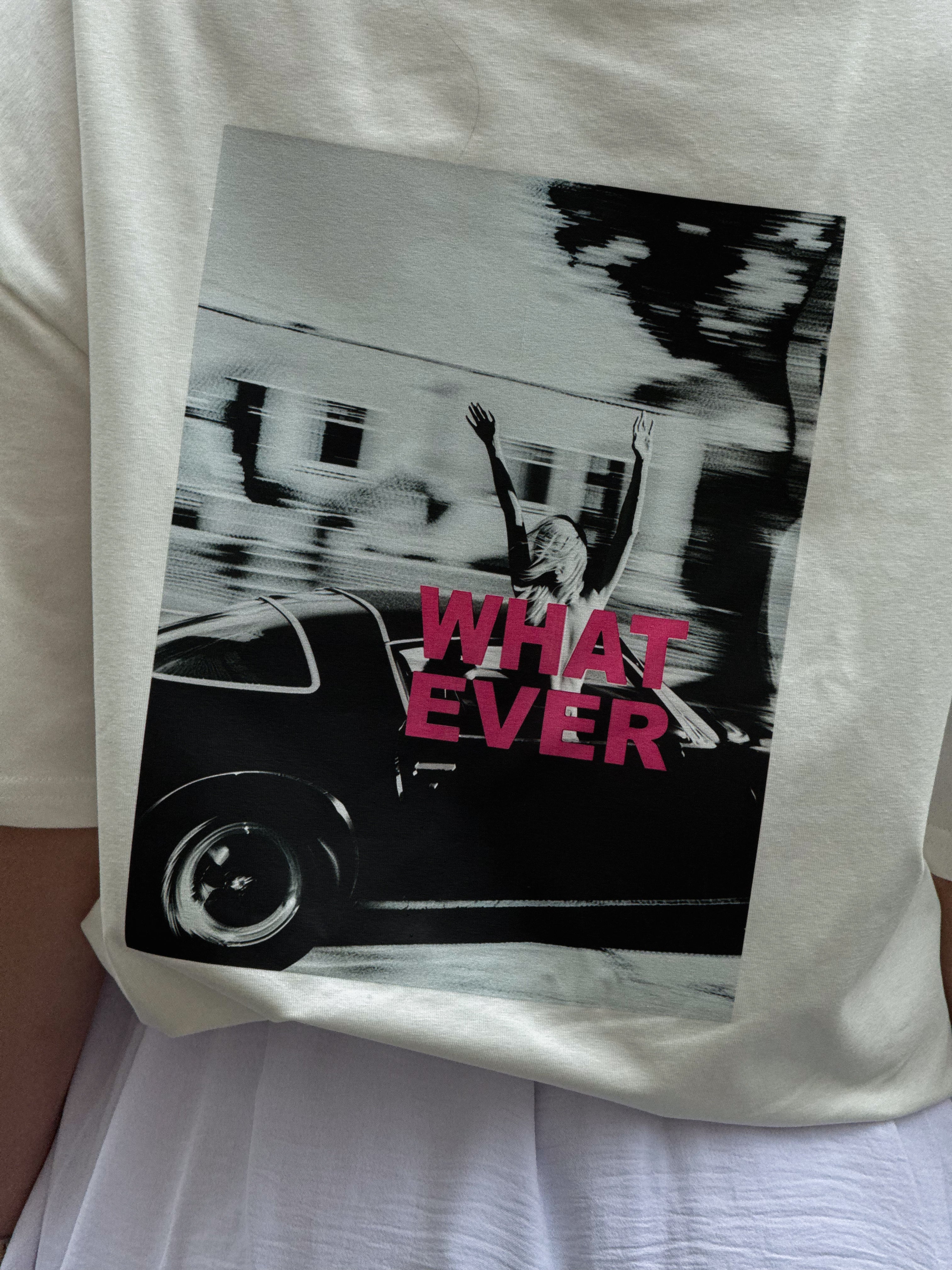 What ever Oversized Printed T-Shirt - Image 4