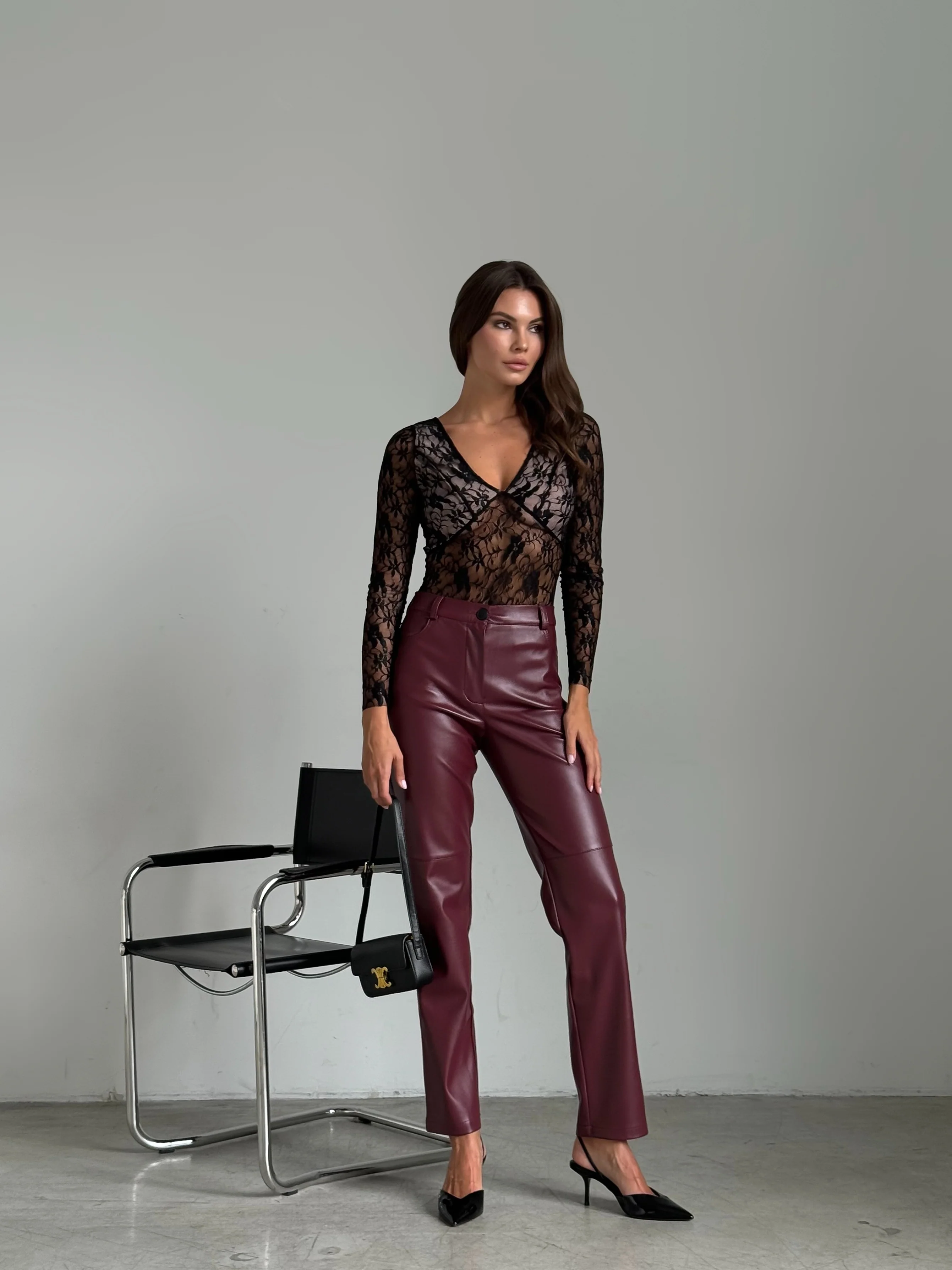 Choco leather pants - Image 13