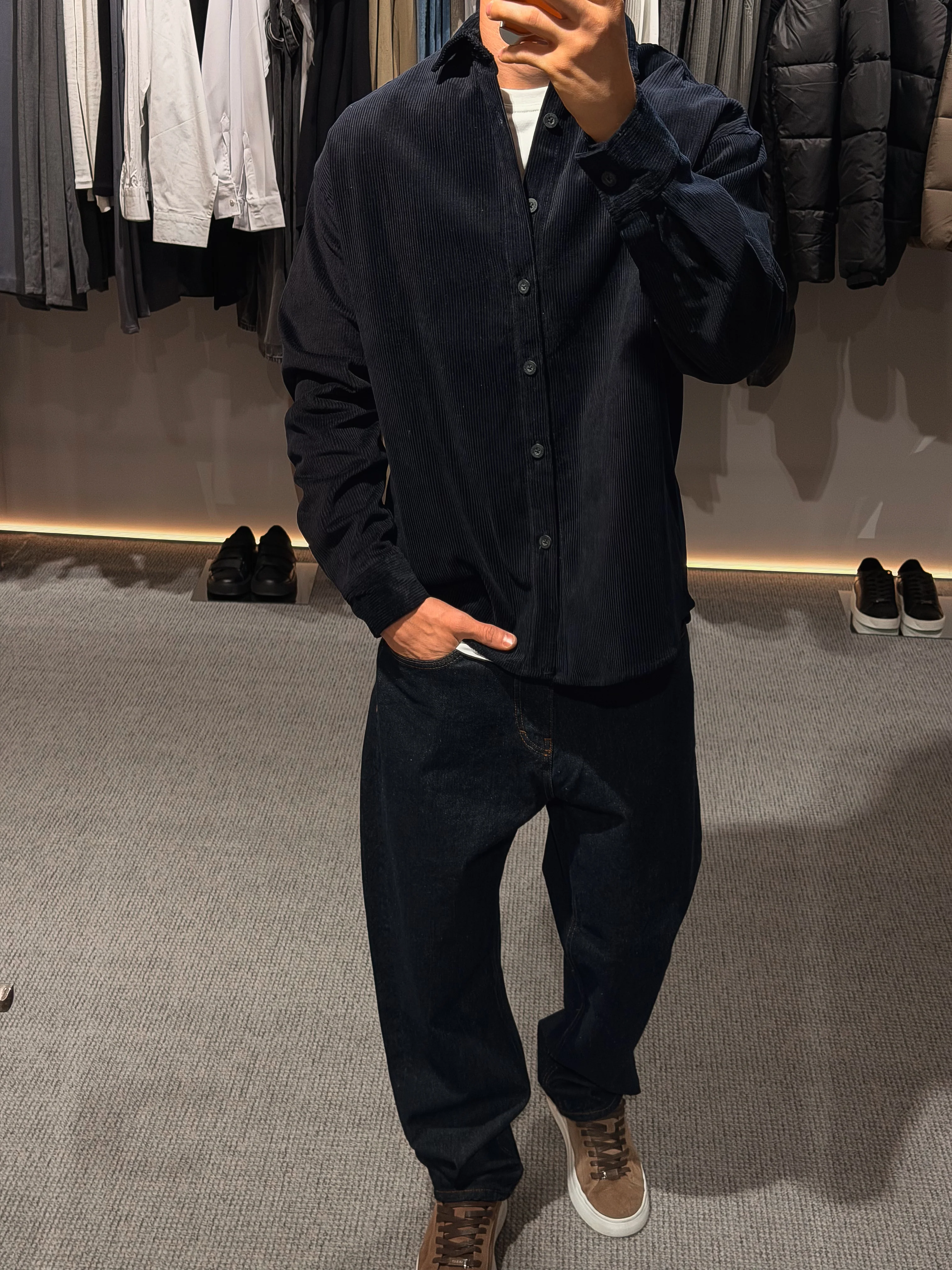 Classic Oversized Corduroy Shirt - Image 2