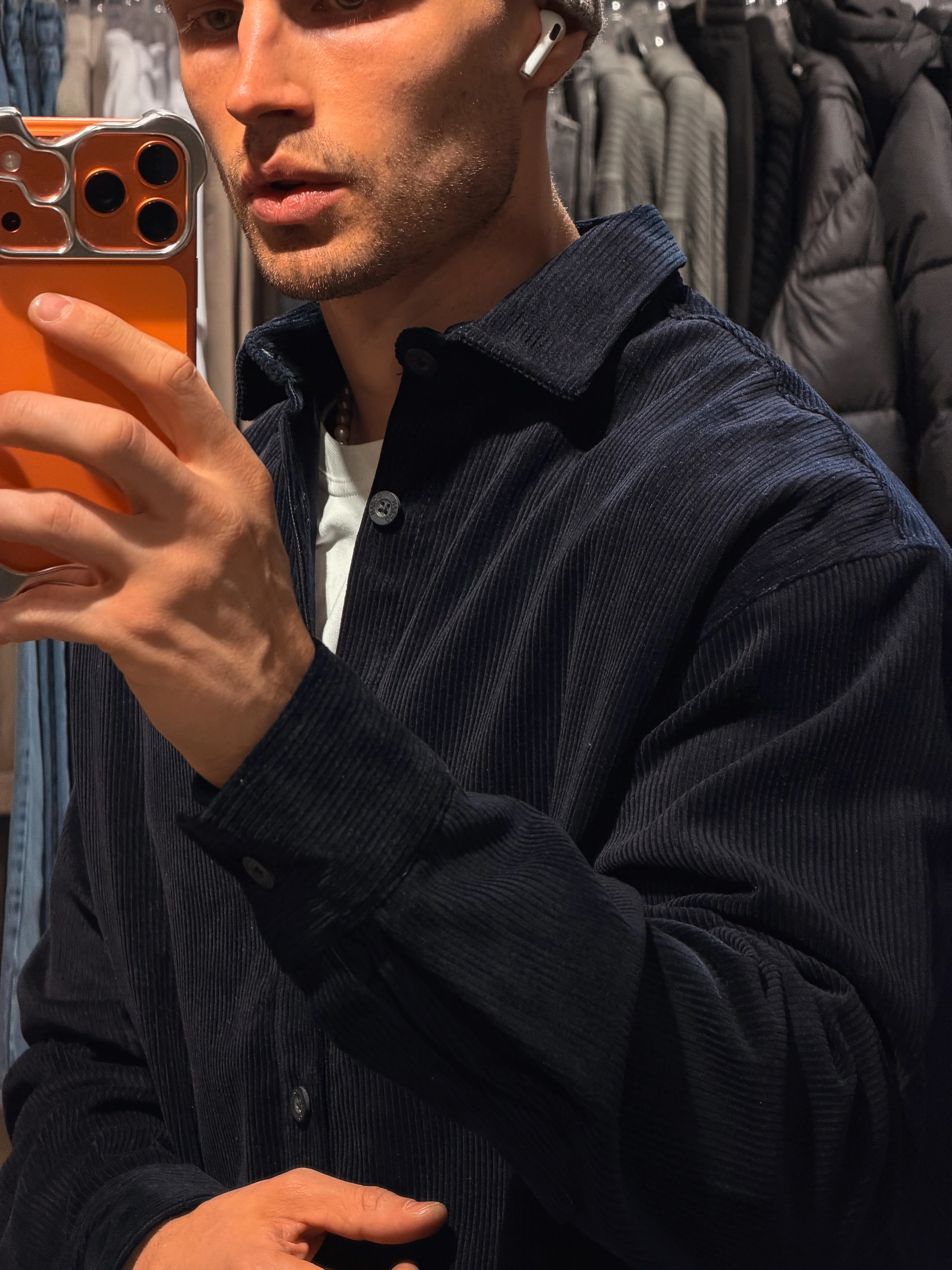 Classic Oversized Corduroy Shirt - Image 3