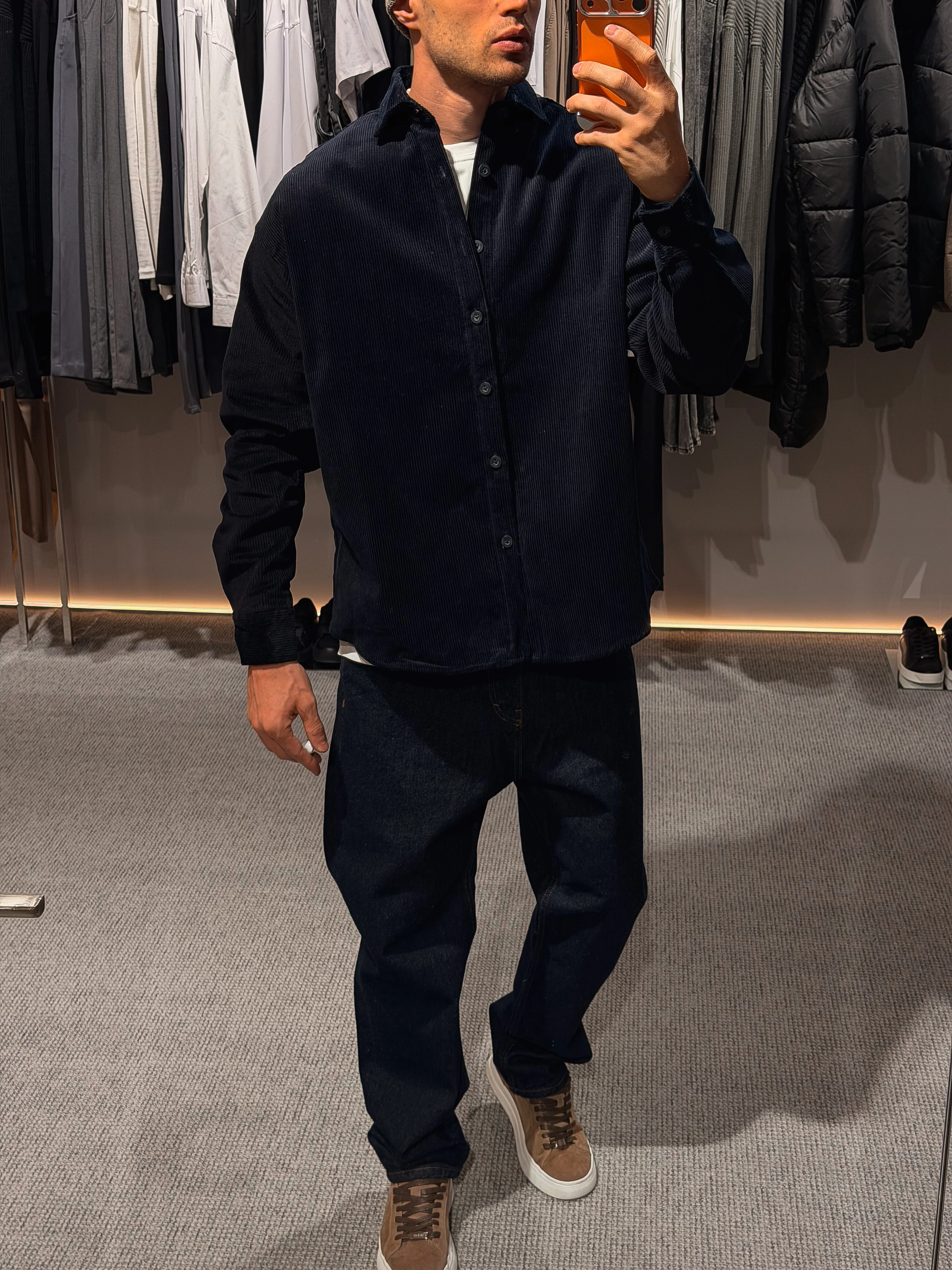 Classic Oversized Corduroy Shirt - Image 5