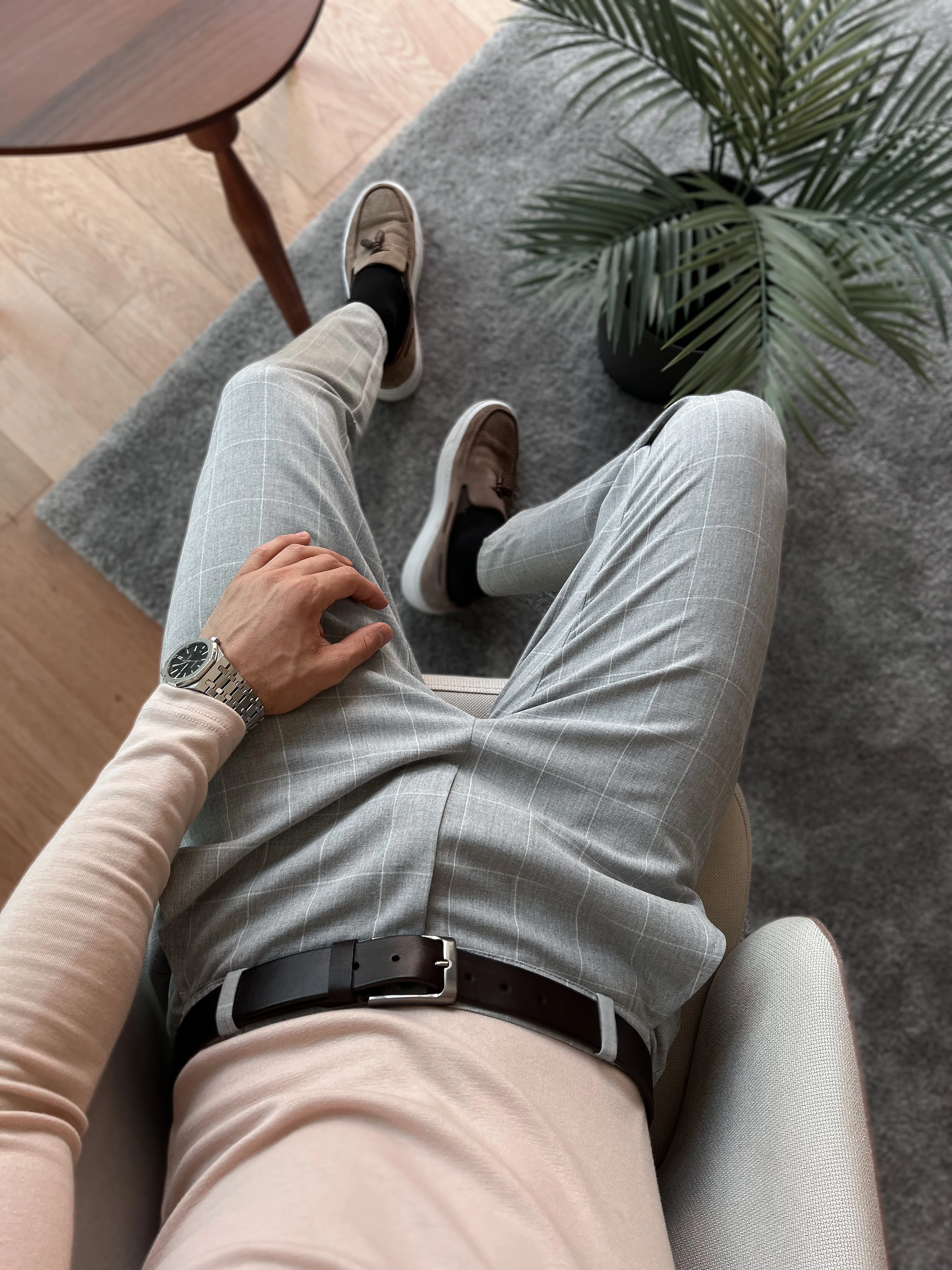 Classic plaid pants