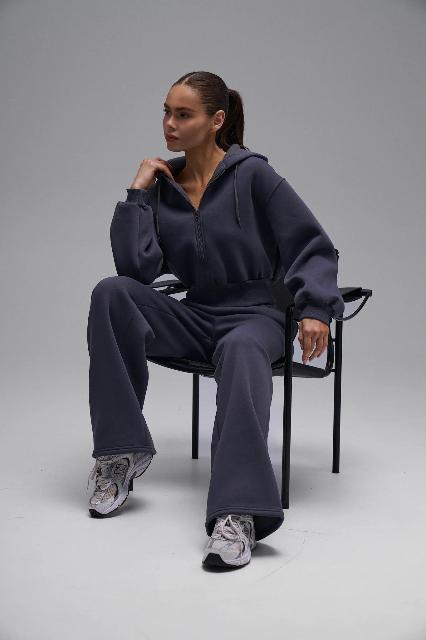 Cropped hoodie Mist - Image 3