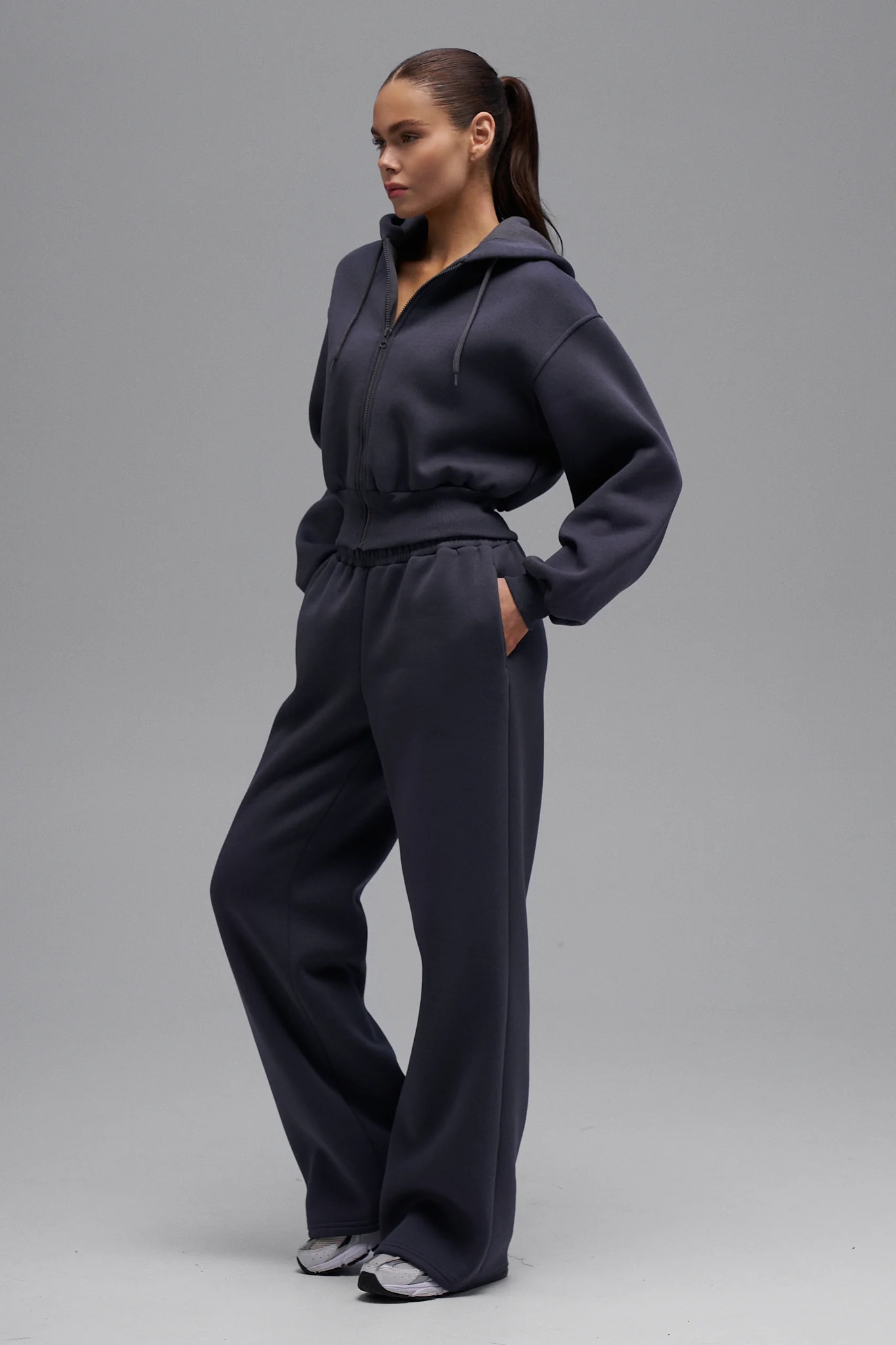 Cropped hoodie Mist - Image 5