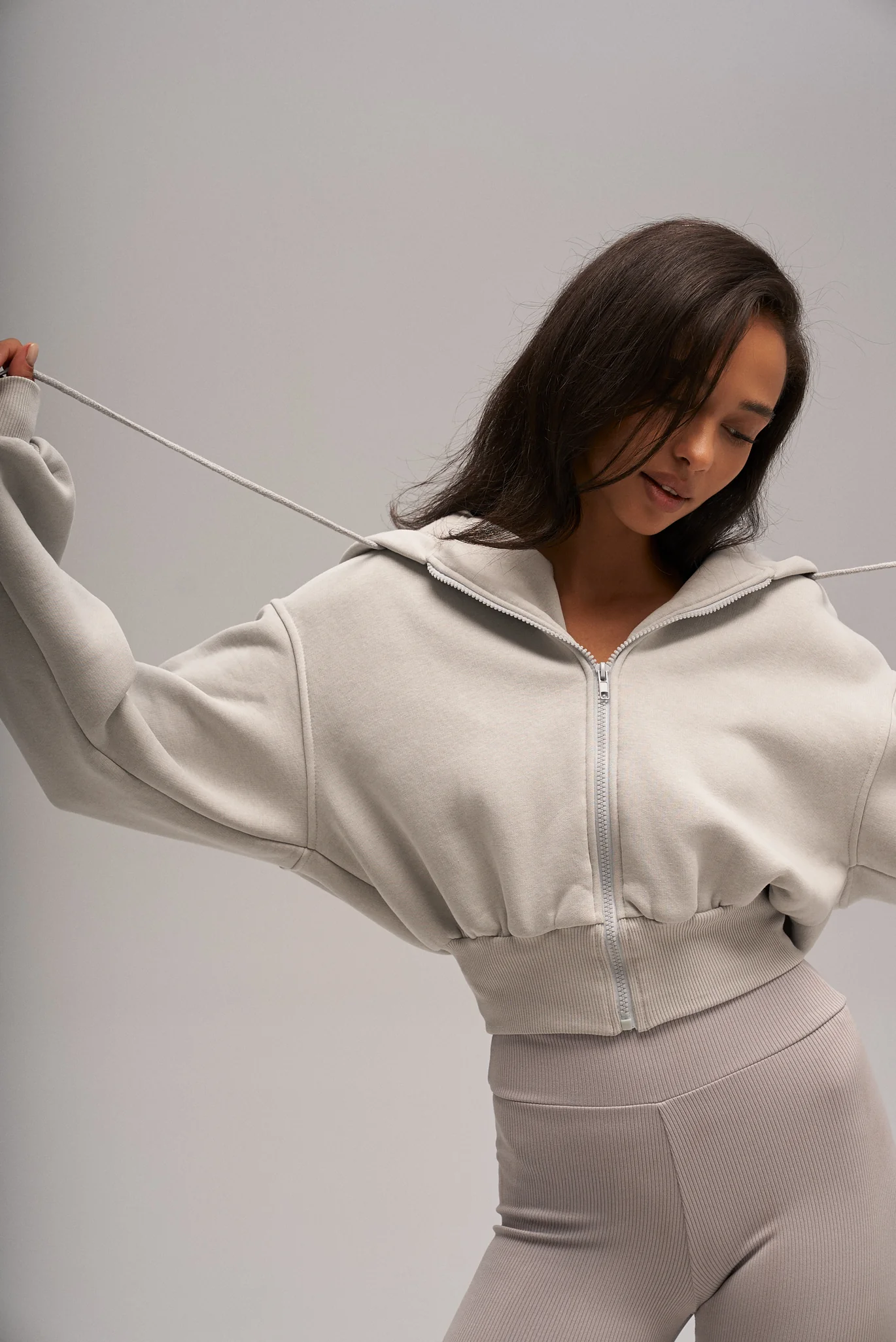 Cropped hoodie Mist - Image 9