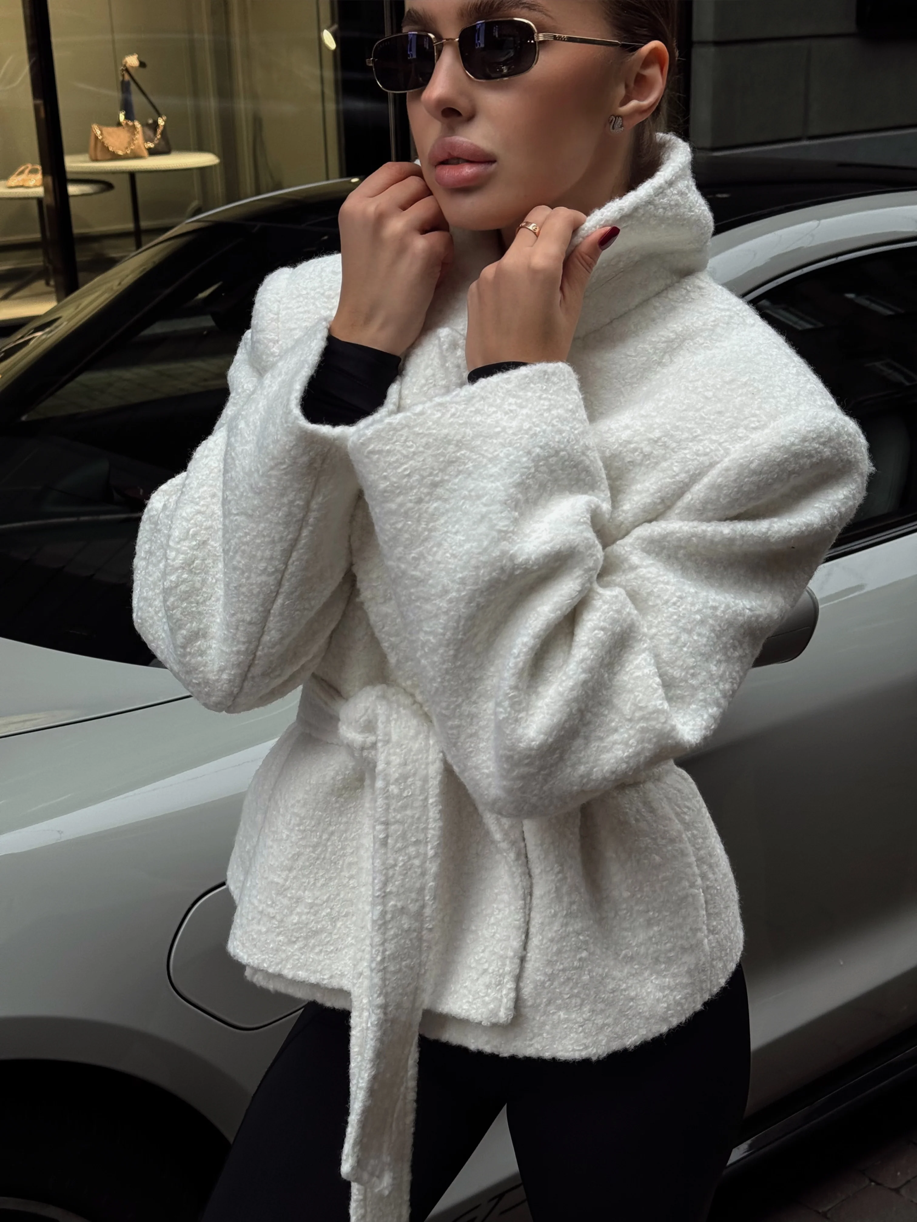 Cropped Pistachio Coat - Image 9