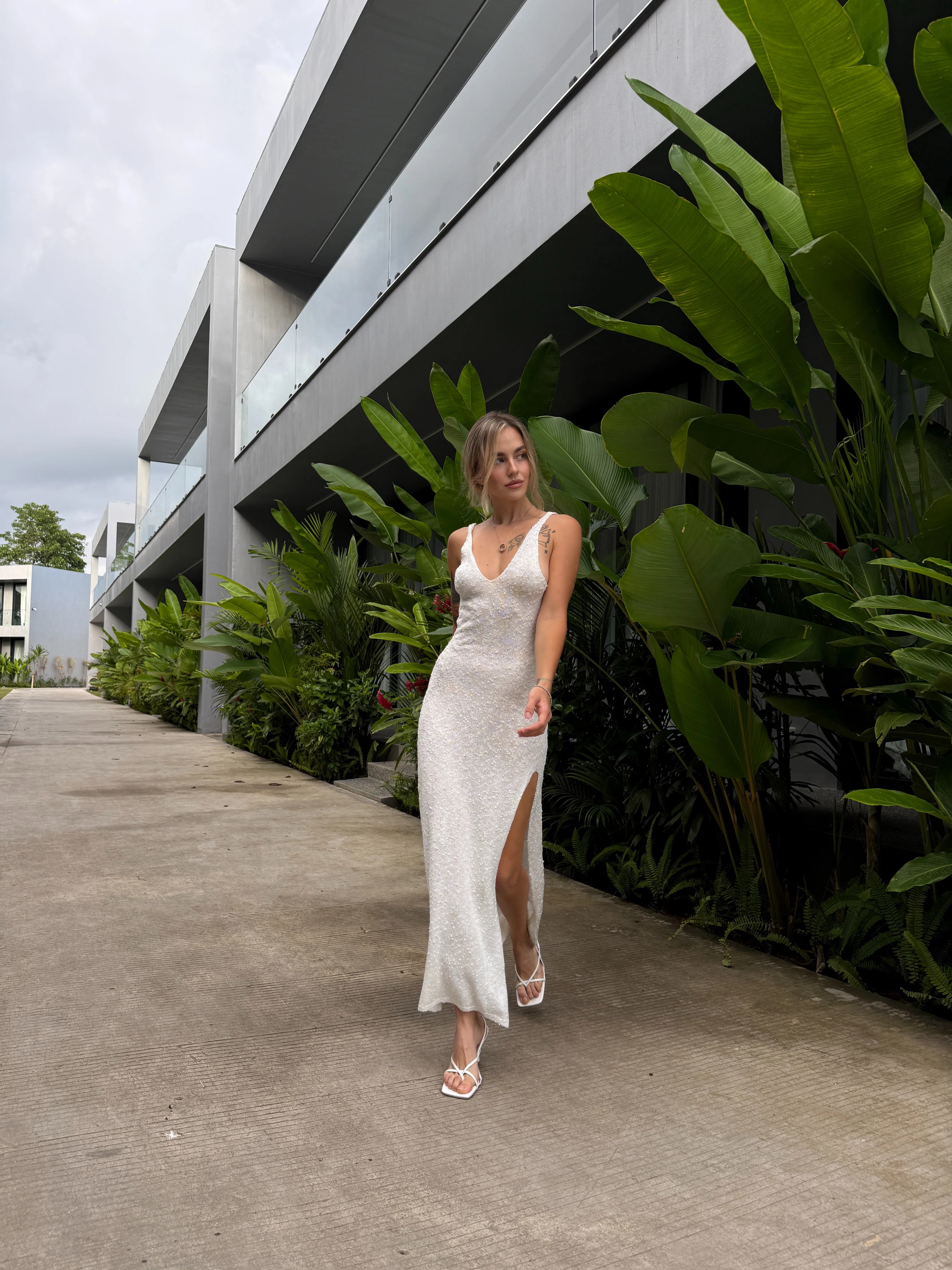 Dress with Slit Linda - Image 11