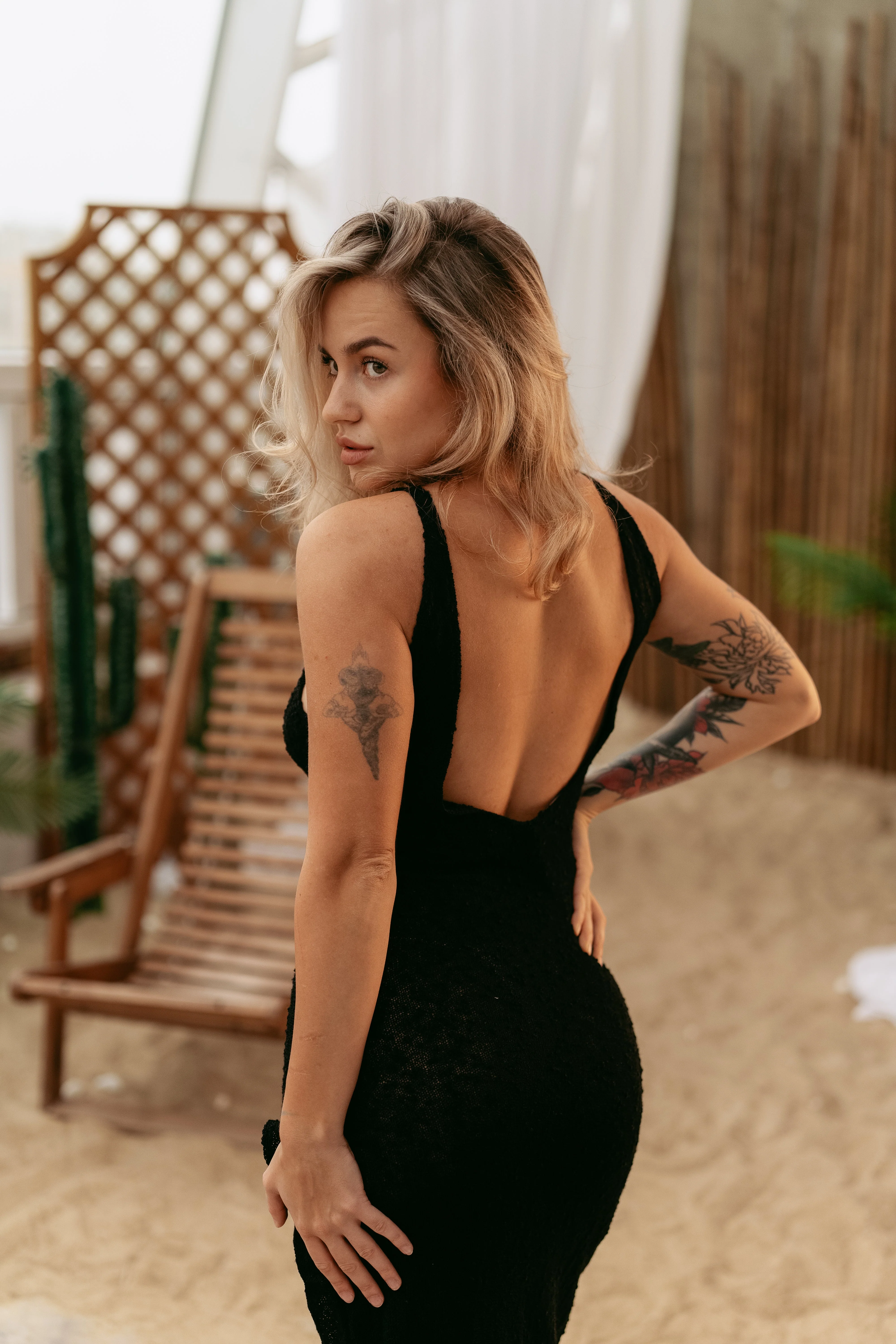Dress with Slit Linda - Image 19