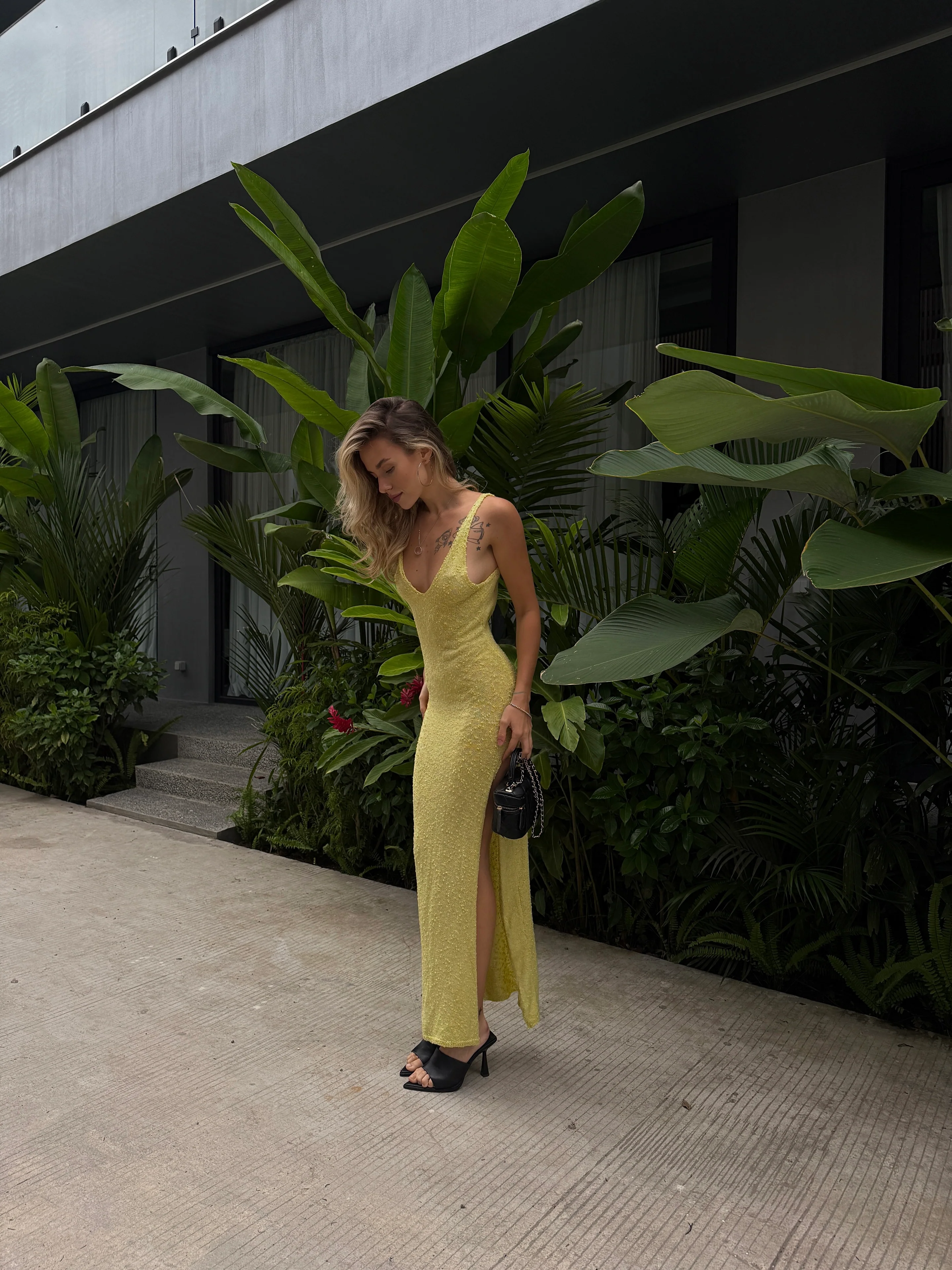 Dress with Slit Linda - Image 4