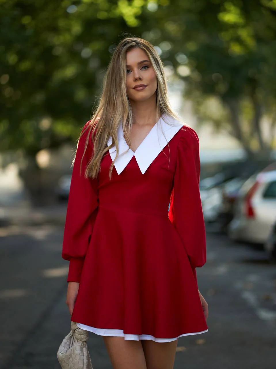 Dress with White Collar - Image 2