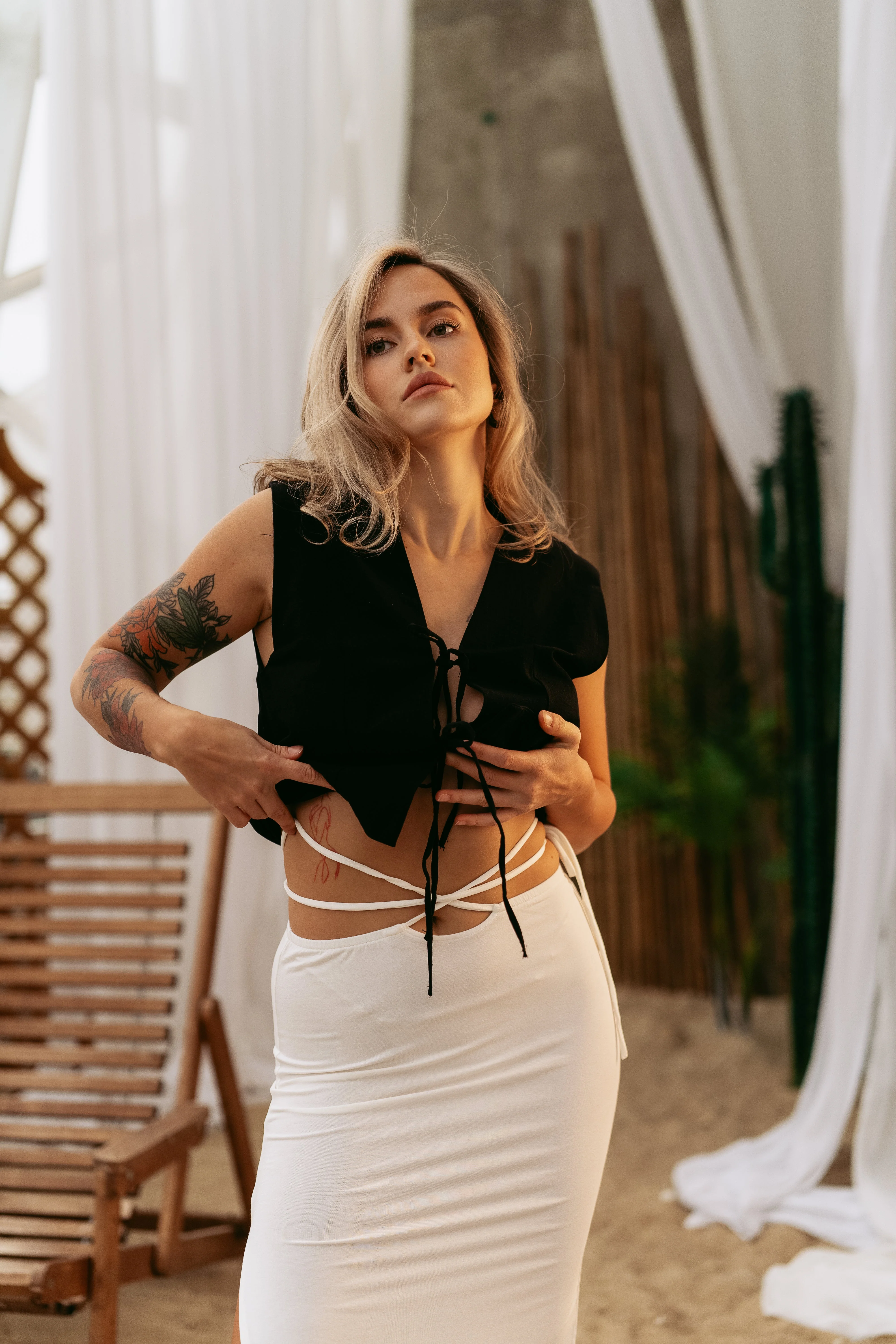 Emma Tie-Up Vest - Image 16