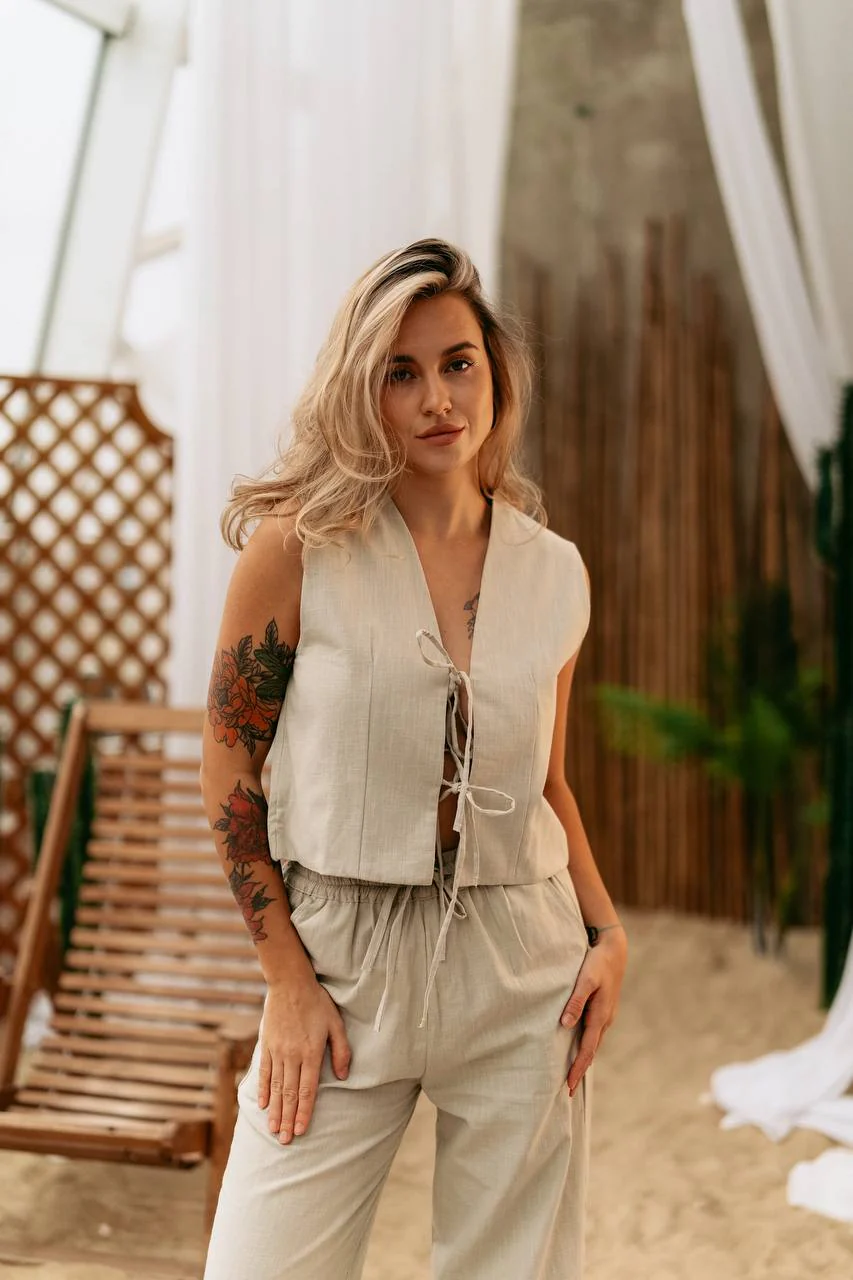 Emma Tie-Up Vest - Image 4