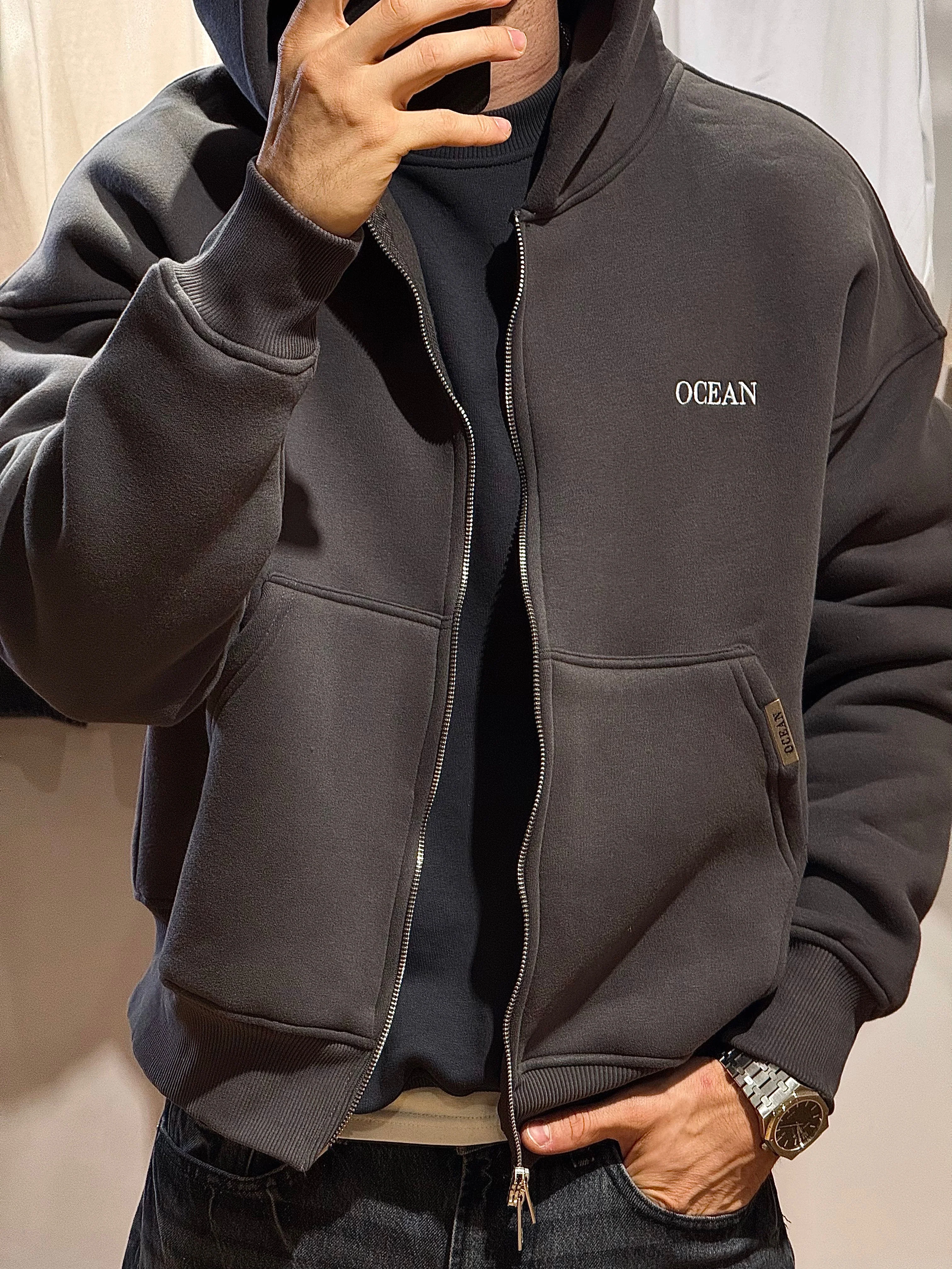 Fleece Zip-Up Hoodie - Image 4