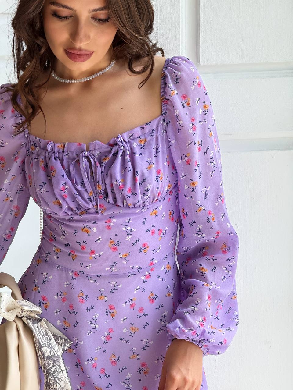 Floral Long Sleeve Dress - Image 5