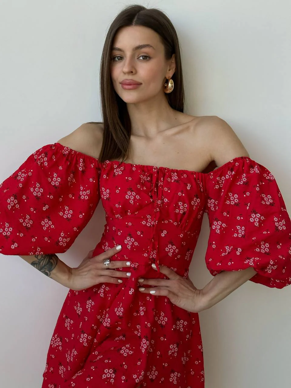 Floral Off-Shoulder Mini Dress - Image 5