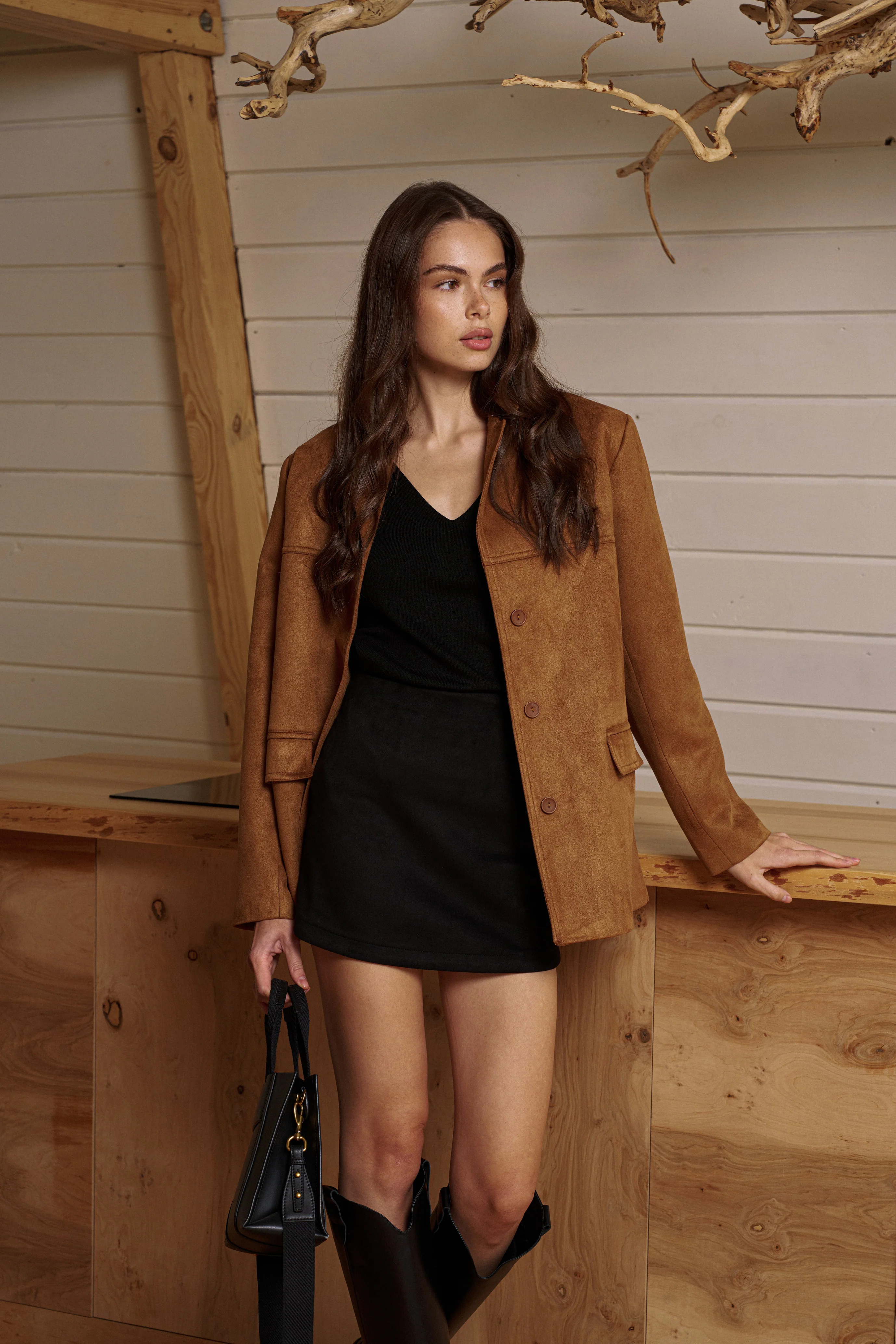 Greta Suede Mini Skirt - Image 10