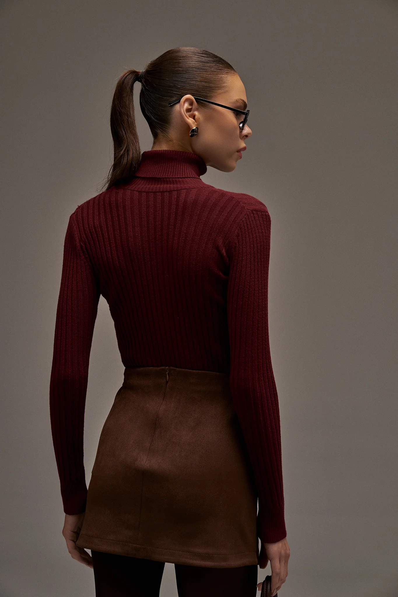 Greta Suede Mini Skirt - Image 4