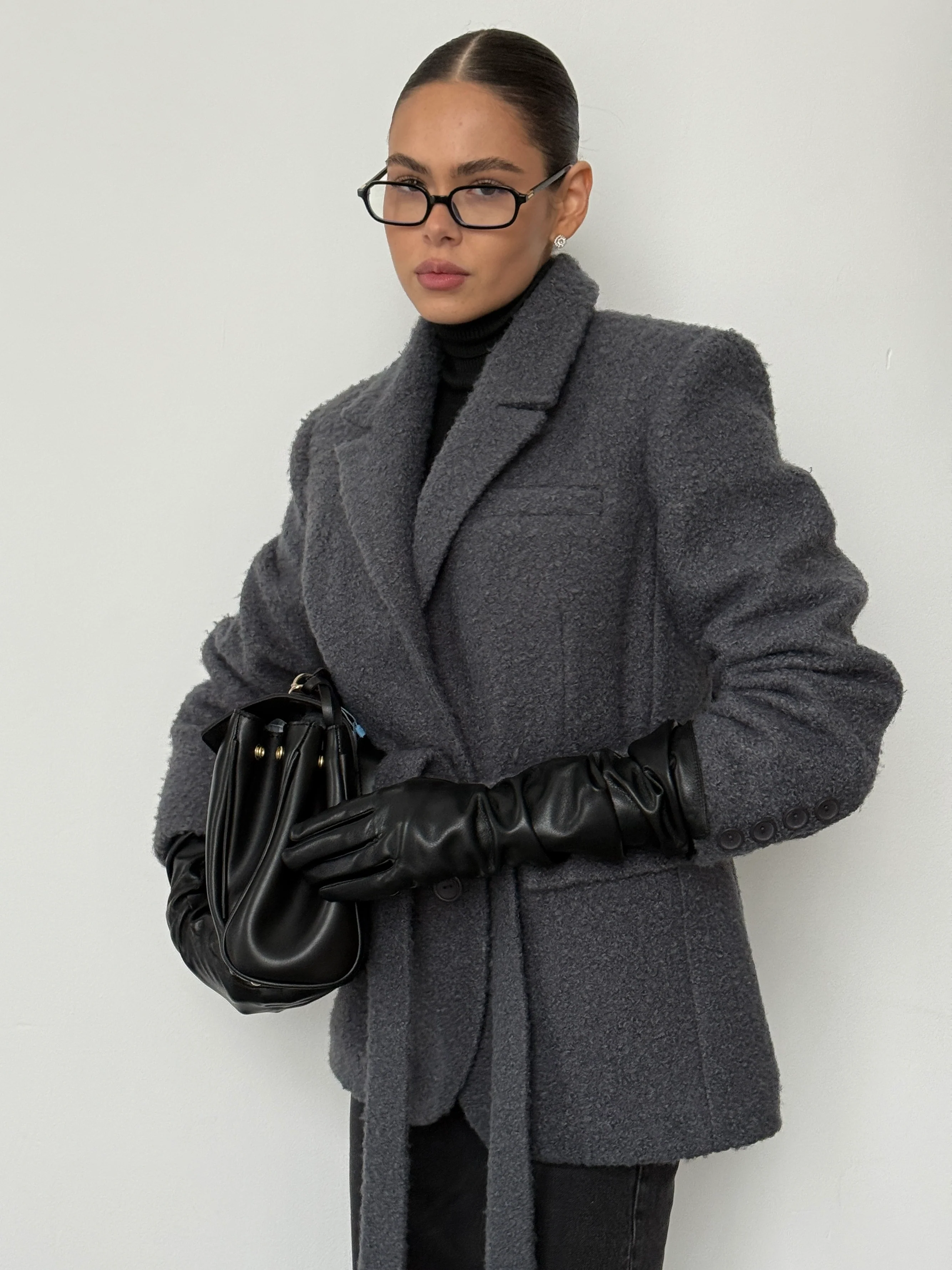 Insulated Coat with Belt Janette - Image 2