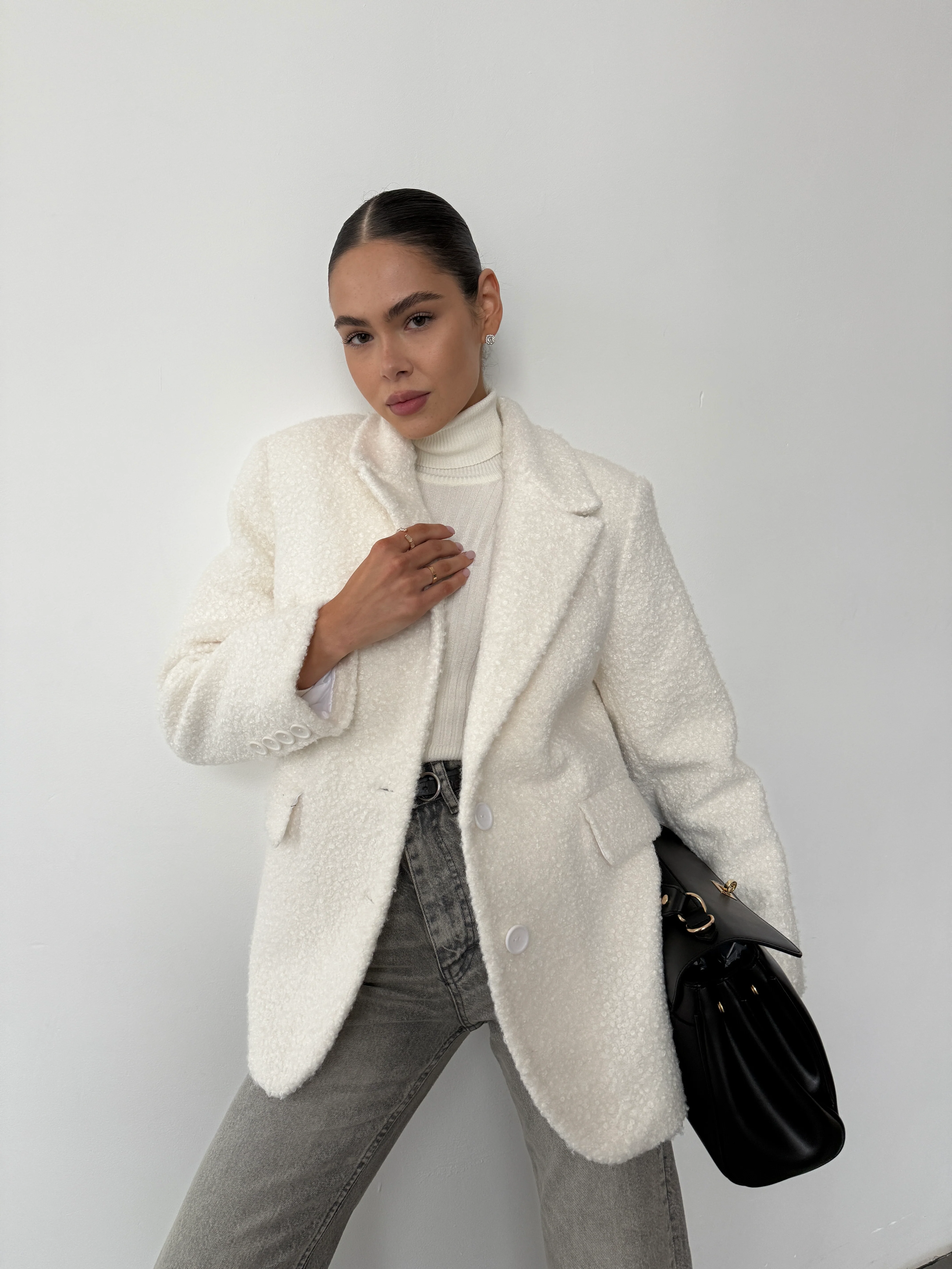 Insulated Coat with Belt Janette - Image 8