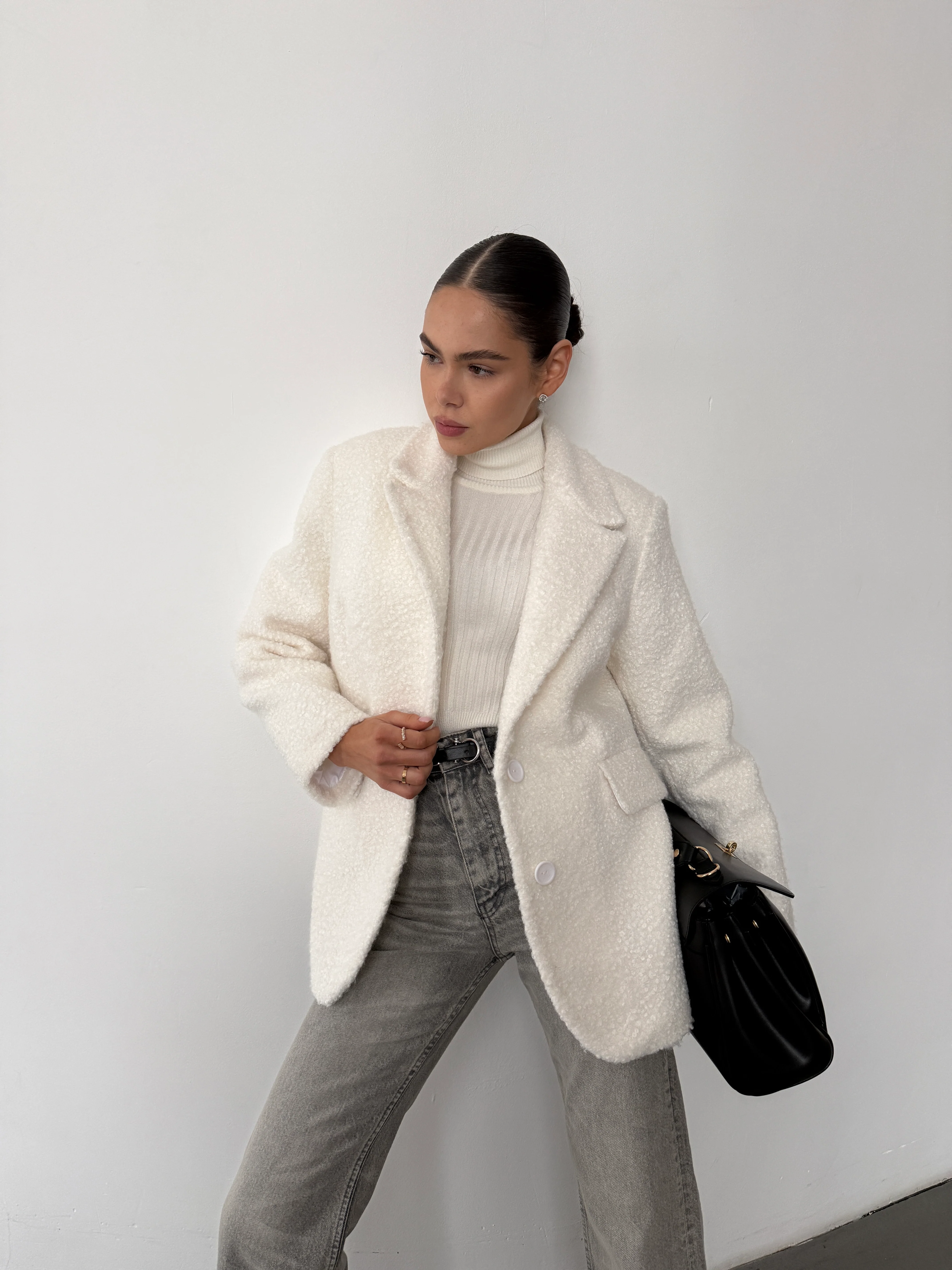 Insulated Coat with Belt Janette - Image 9