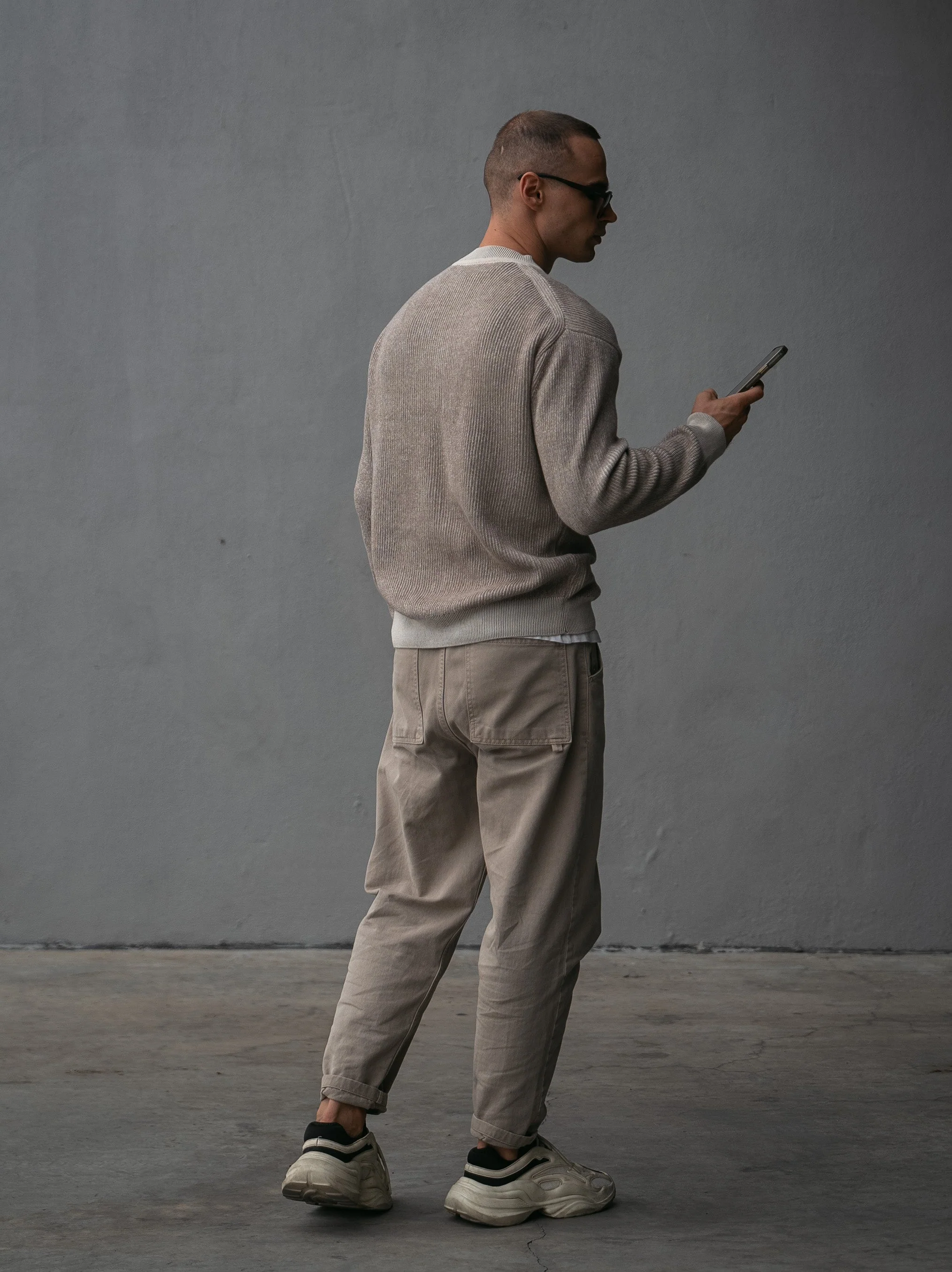 Knitted sweater with patch - Image 3
