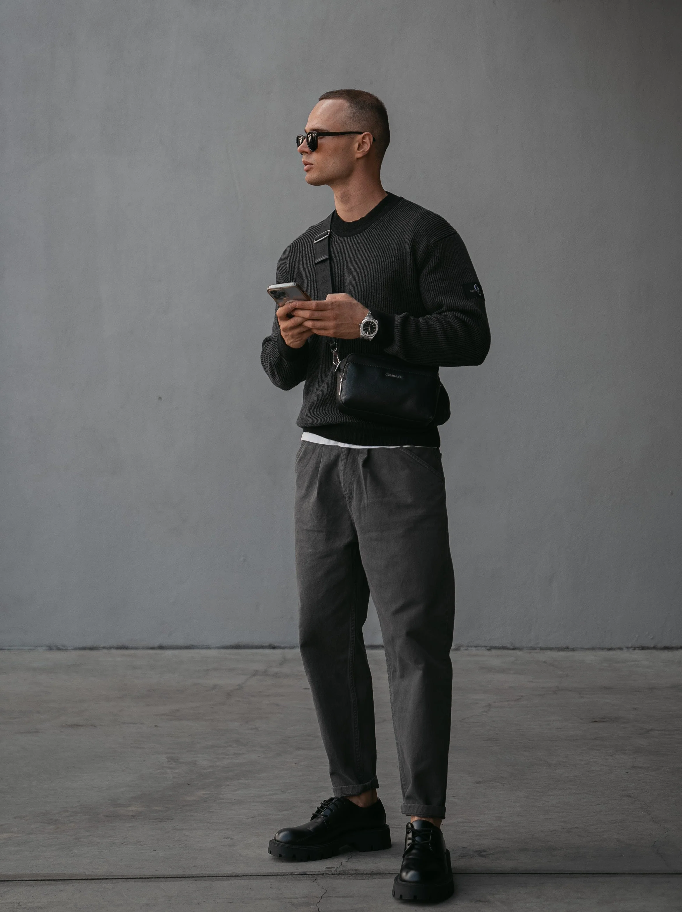 Knitted sweater with patch - Image 6