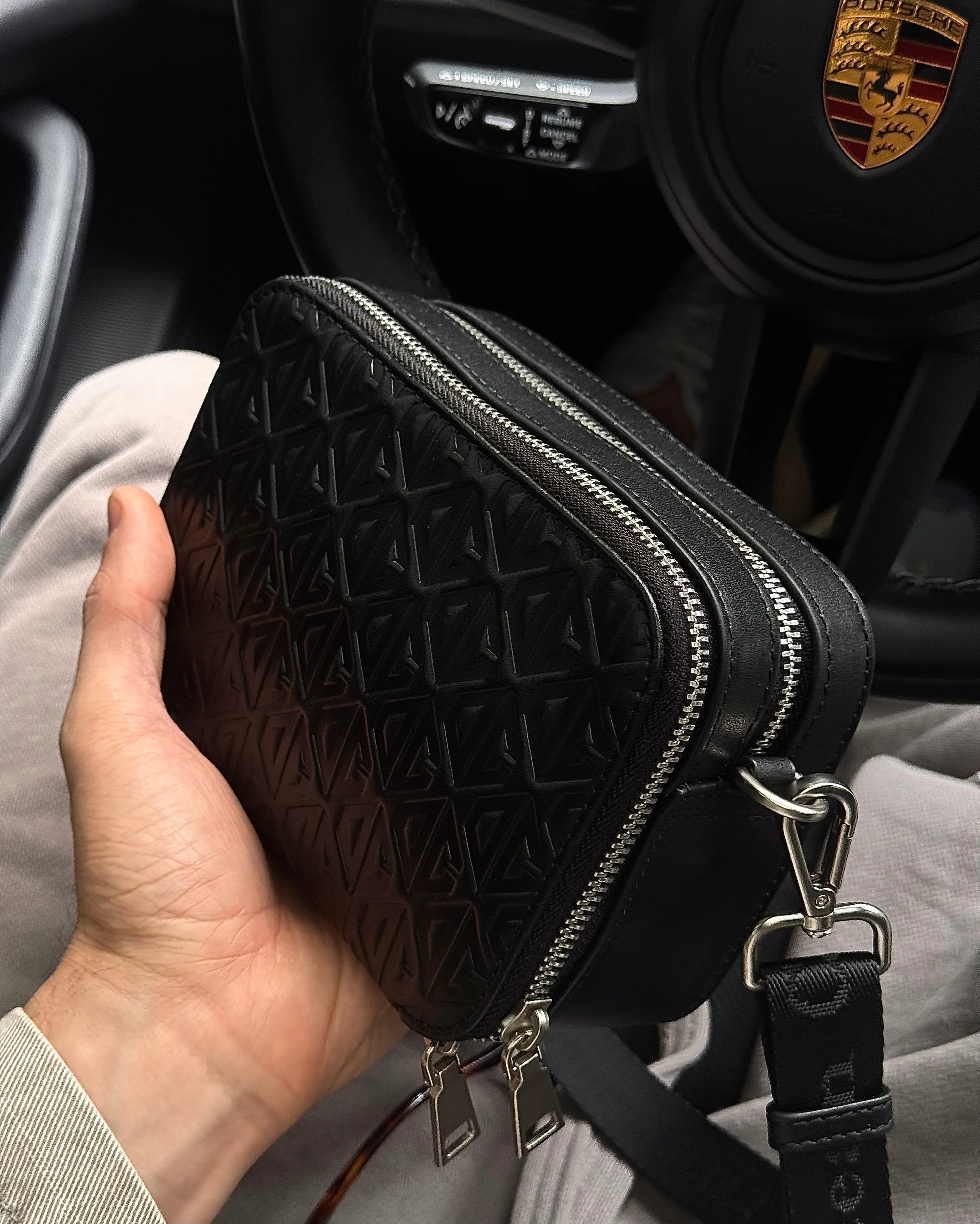 Leather Bag with Logo - Image 3
