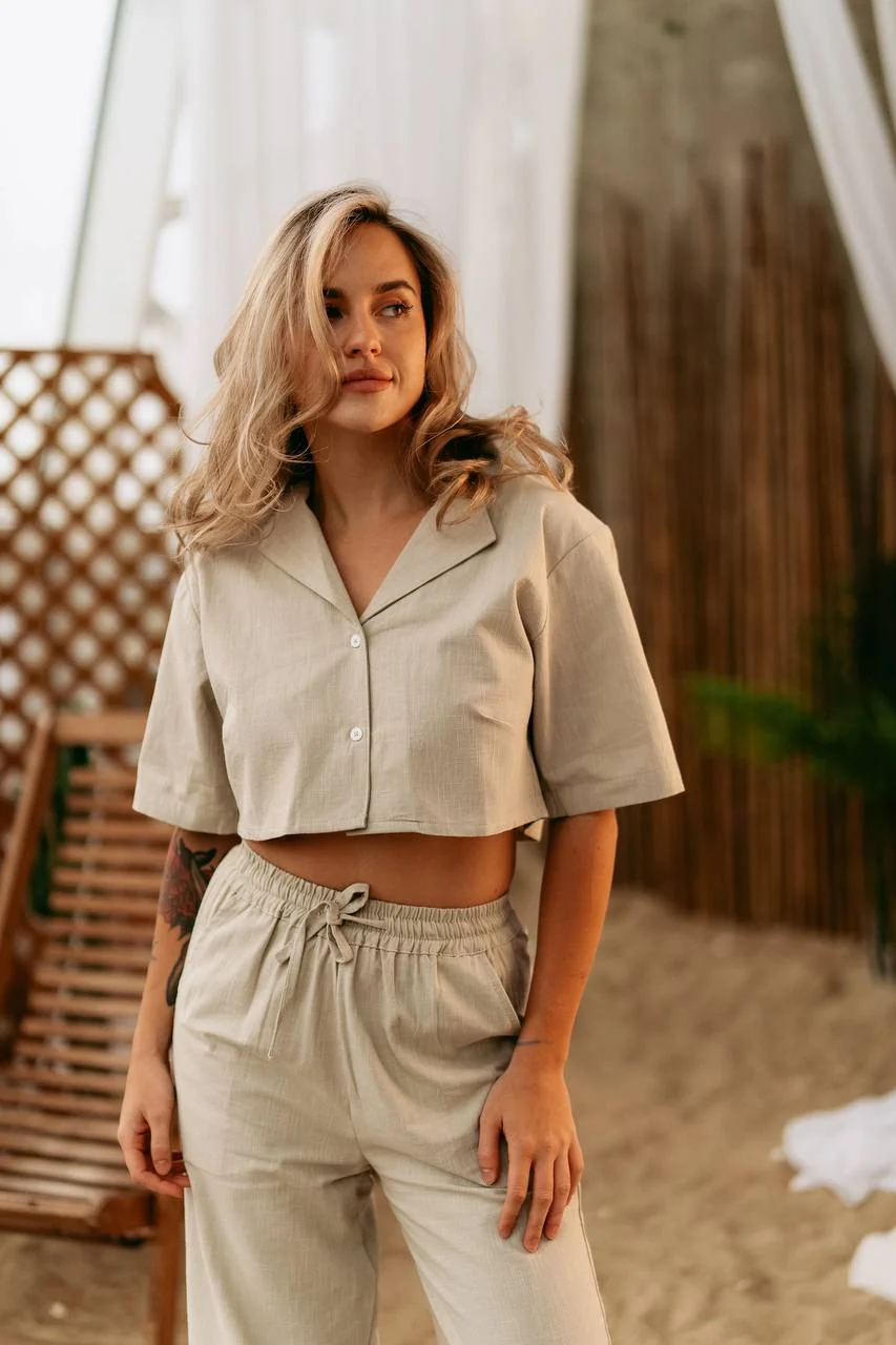 Lindi Cropped Shirt - Image 6