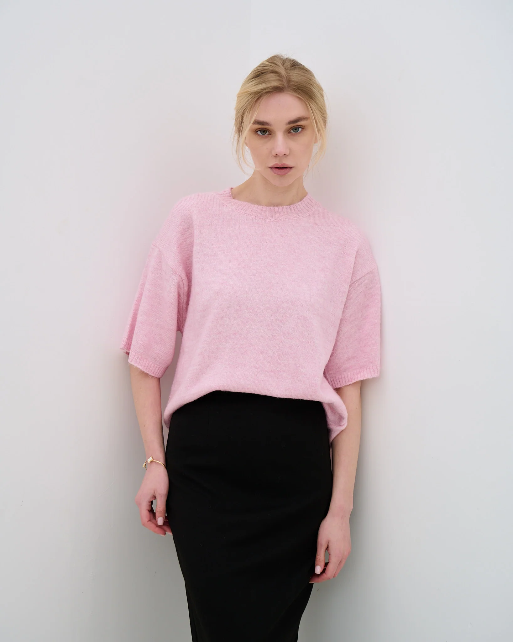 Lit Oversized Knit T-Shirt - Image 7