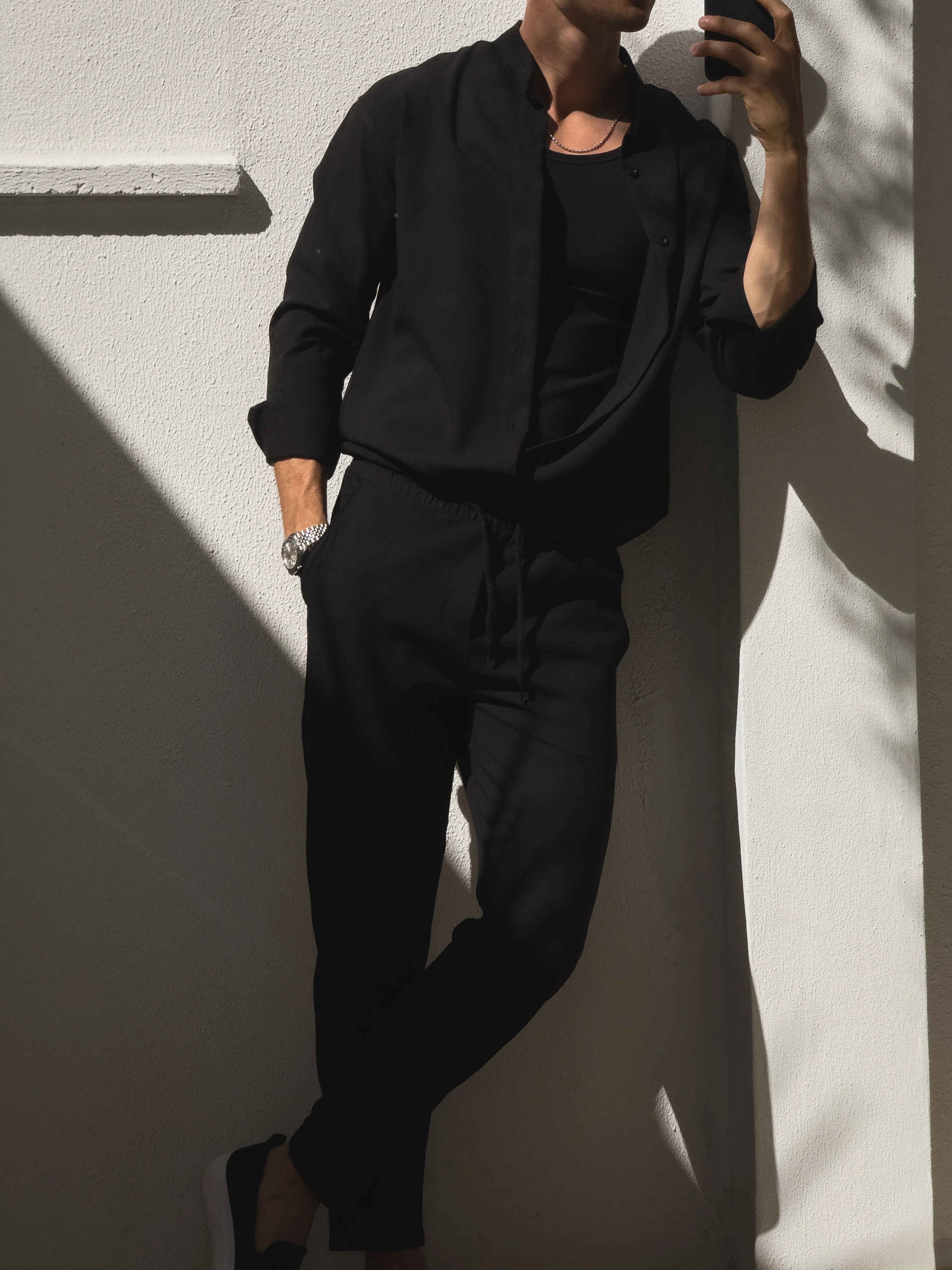 Oversized stand-up collar shirt - Image 10