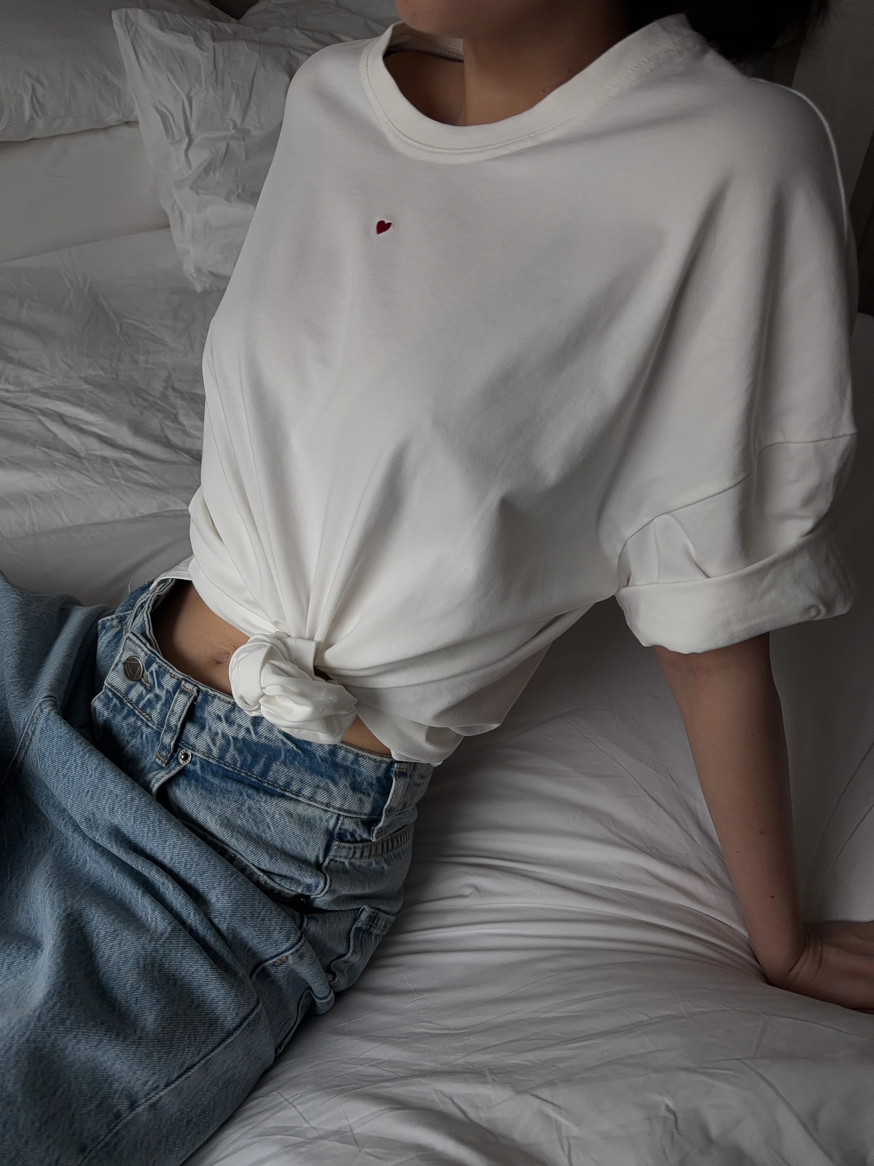 Oversized t-shirt with heart