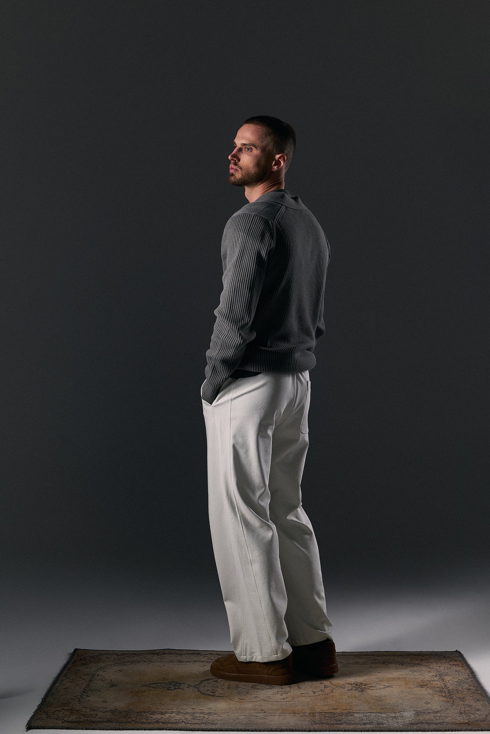 Ribbed Violet Jumper - Image 8