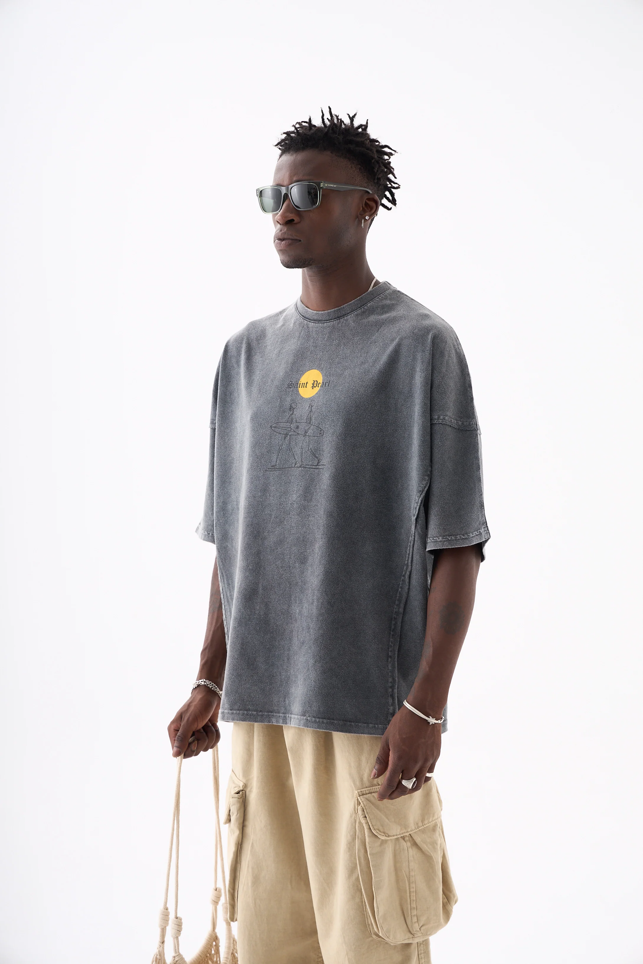 Saint Pearl T-shirt with seams - Image 2