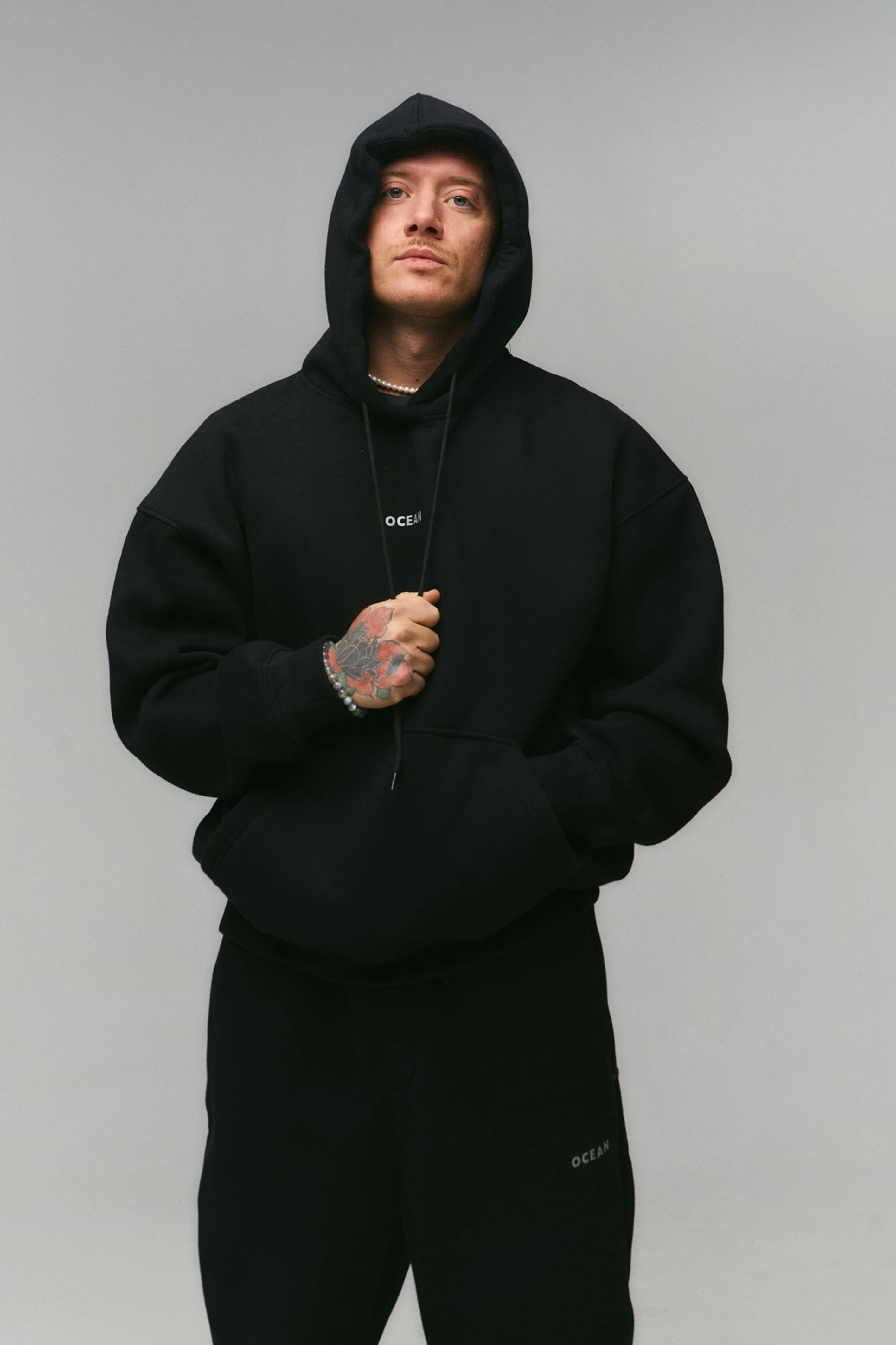 Sport fleece tracksuit Stal - Image 10