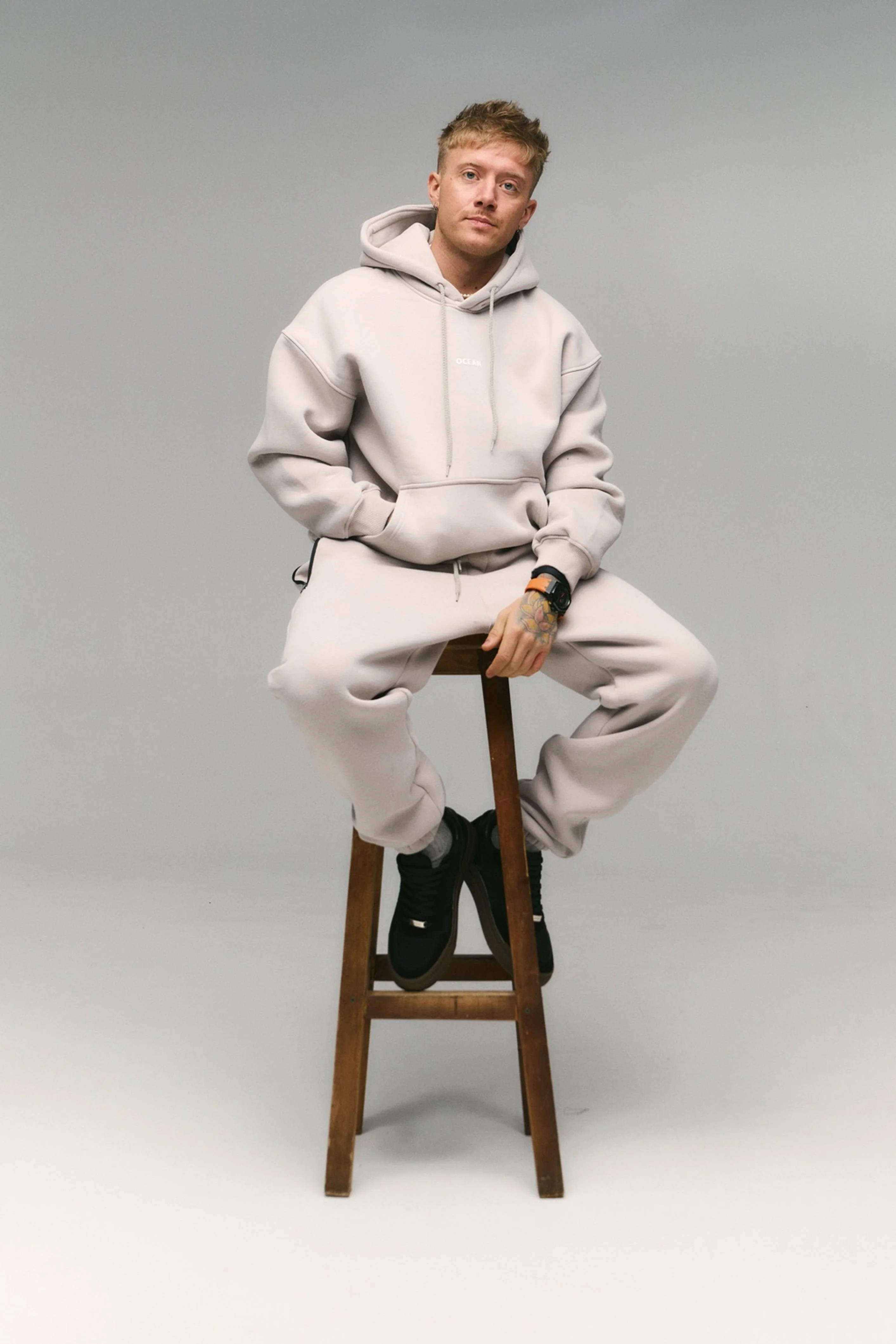 Sport fleece tracksuit Stal - Image 12