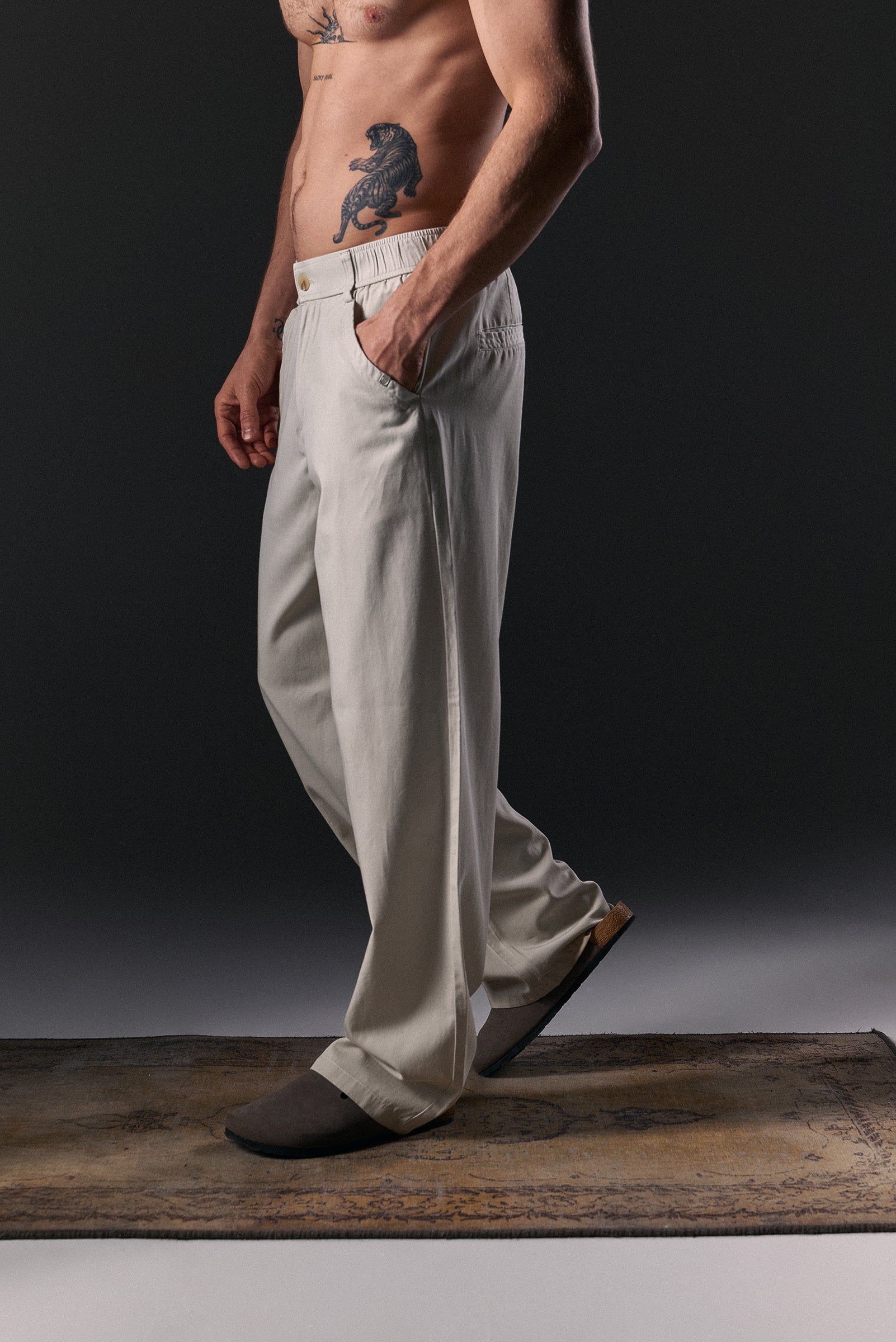 Straight trousers Forest - Image 2
