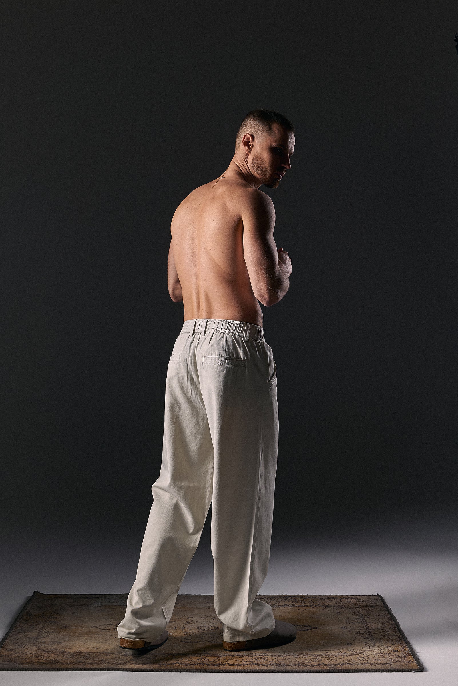Straight trousers Forest - Image 5