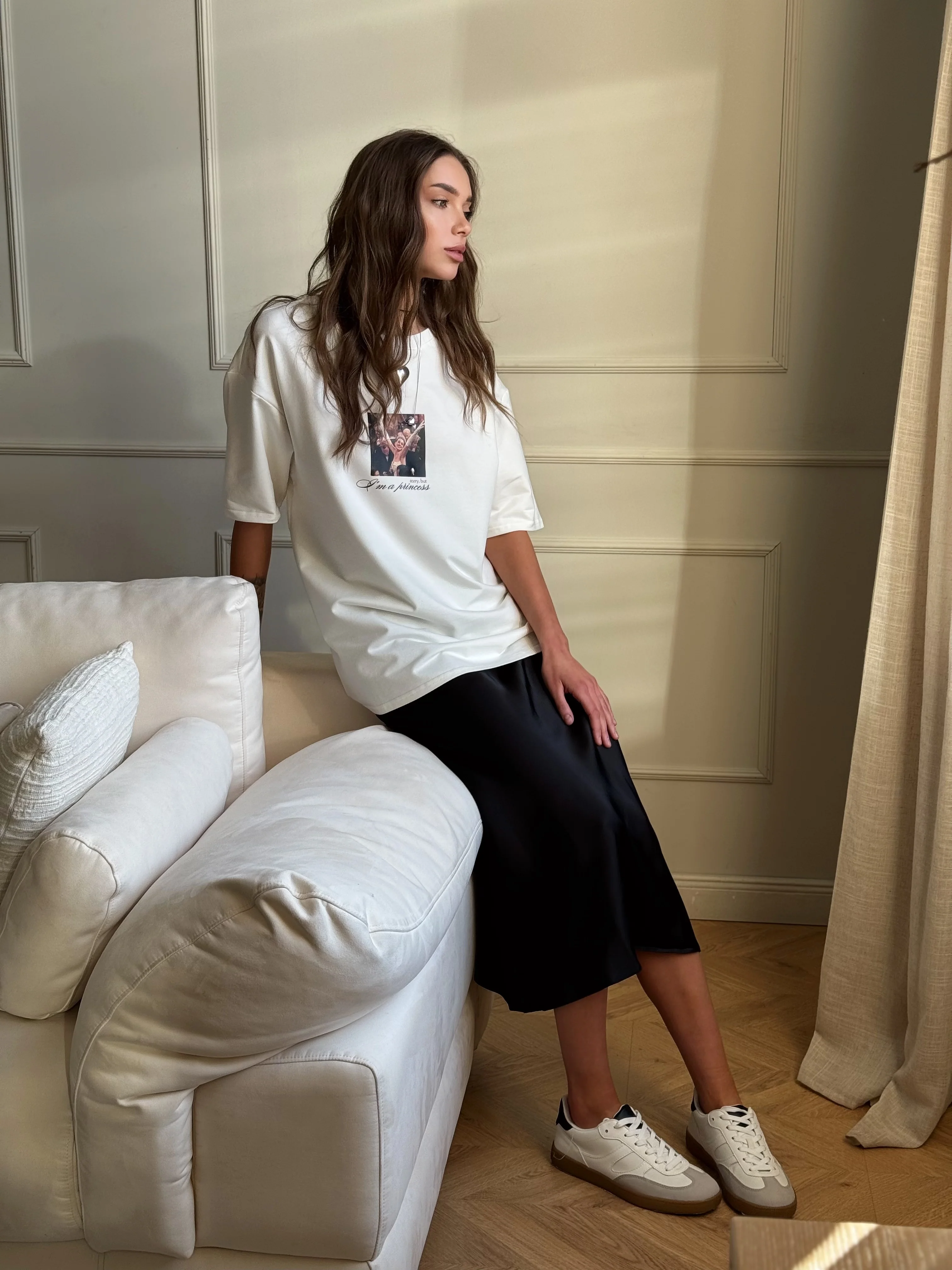 Taylor Silk Midi Skirt - Image 5