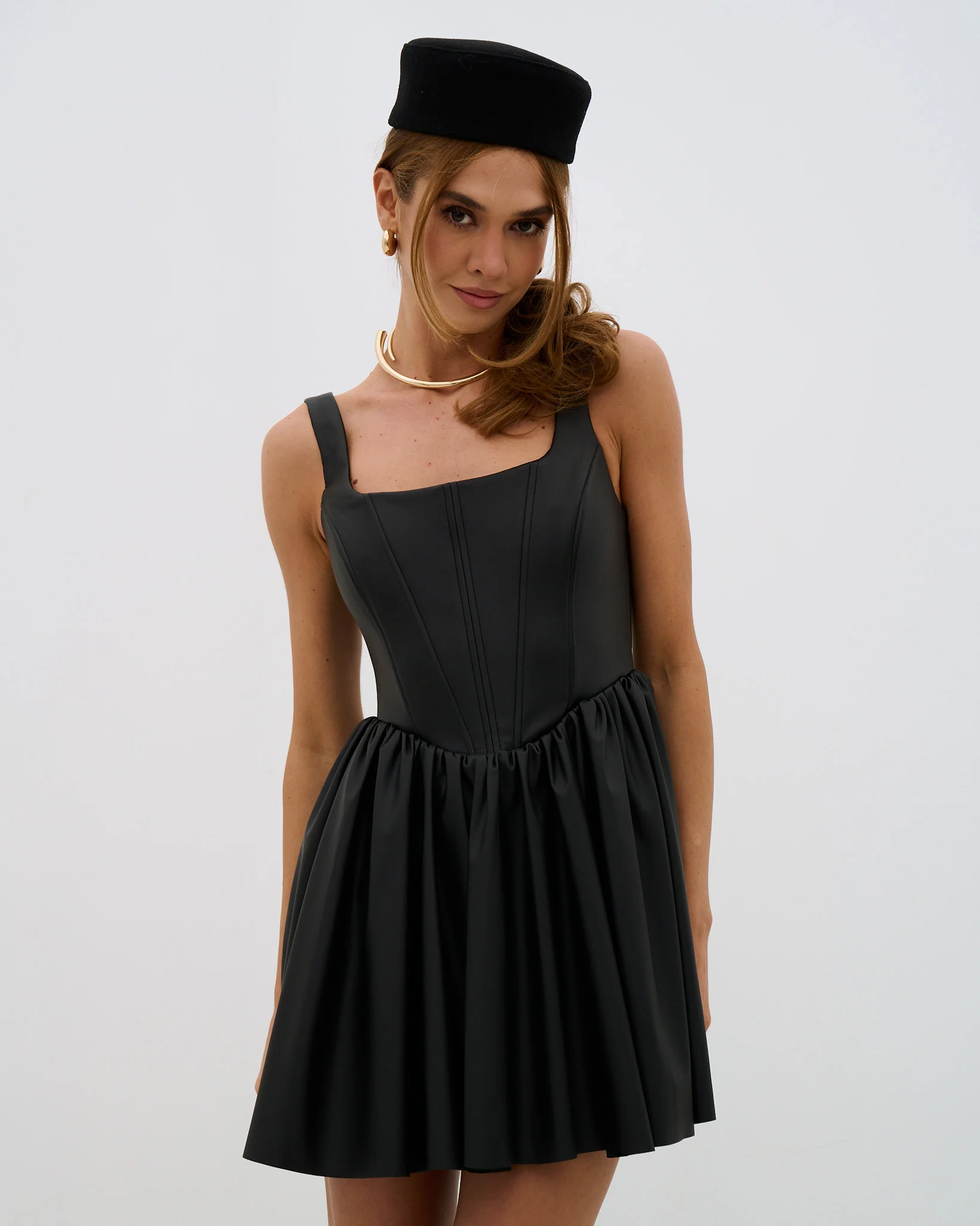 Zhaga Leather Dress - Image 5