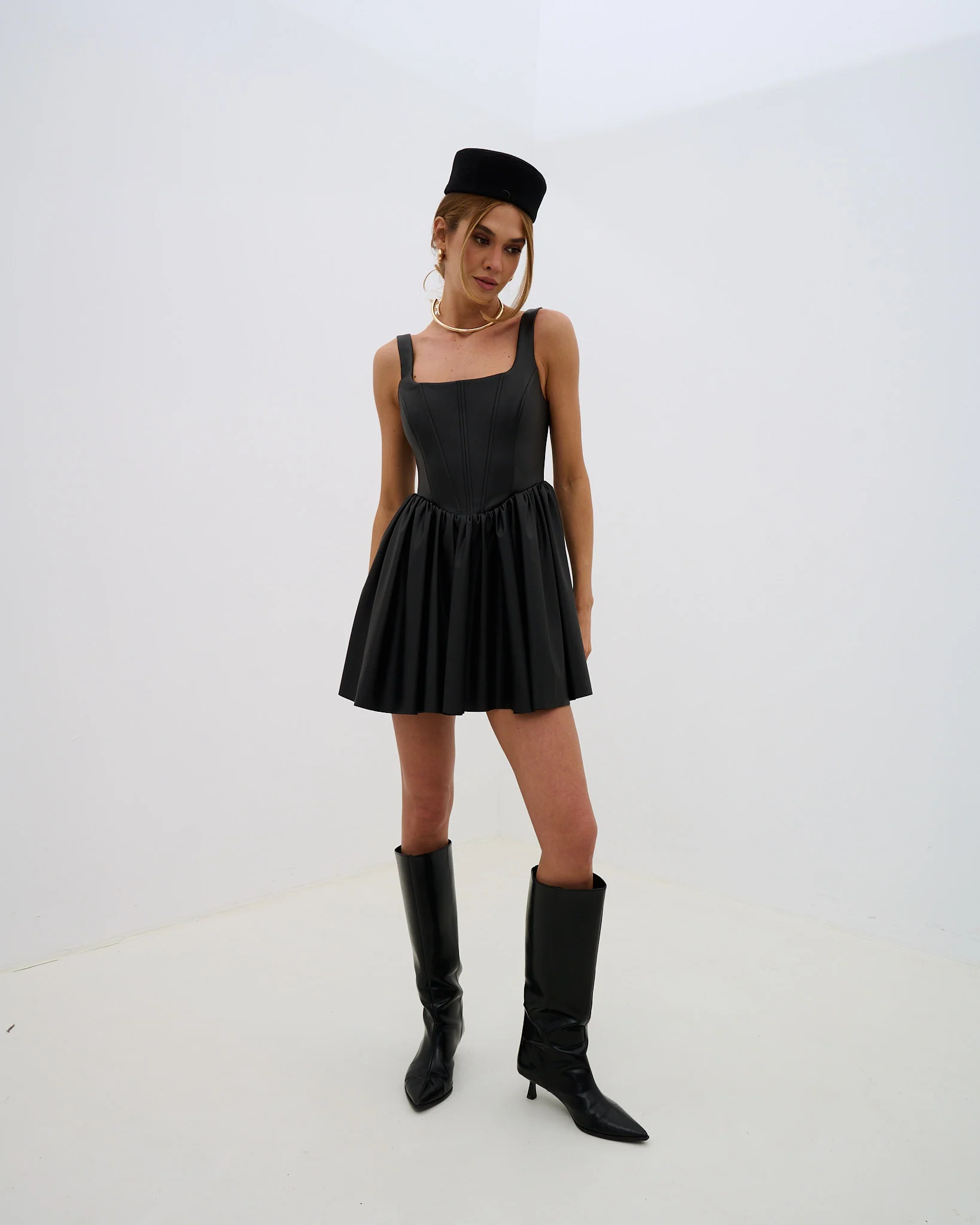 Zhaga Leather Dress - Image 6